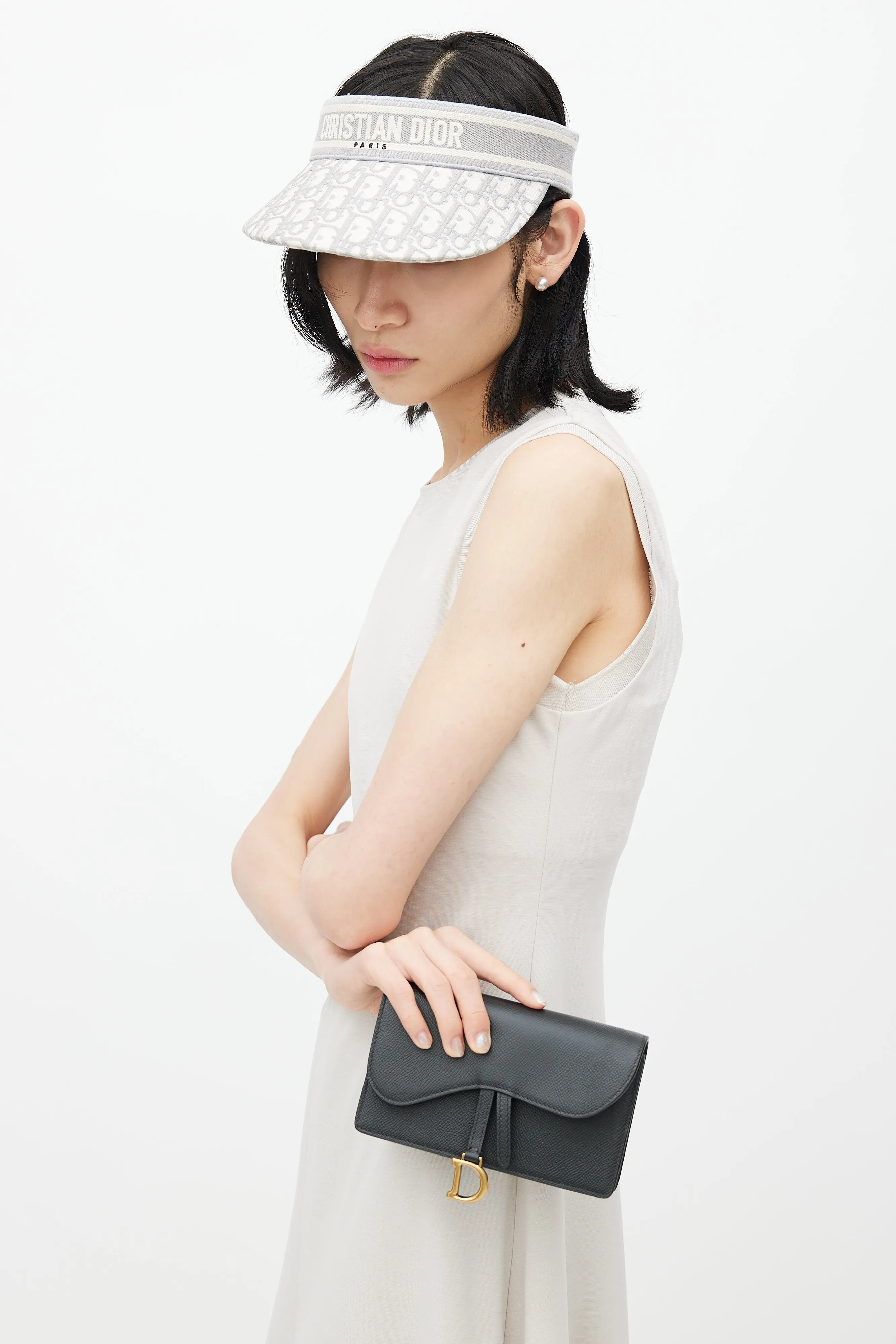 2020 Black Leather Saddle Belt Bag