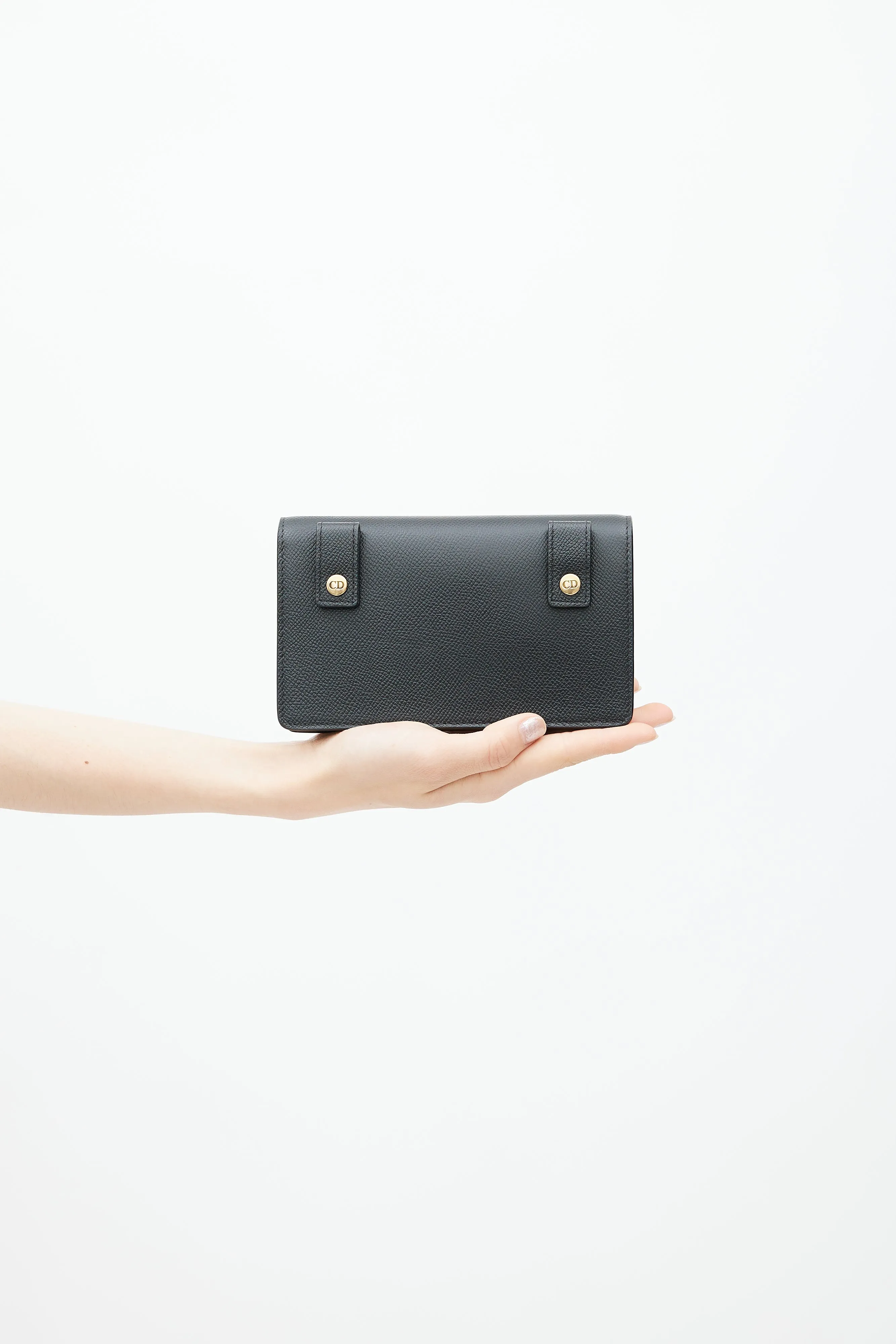 2020 Black Leather Saddle Belt Bag