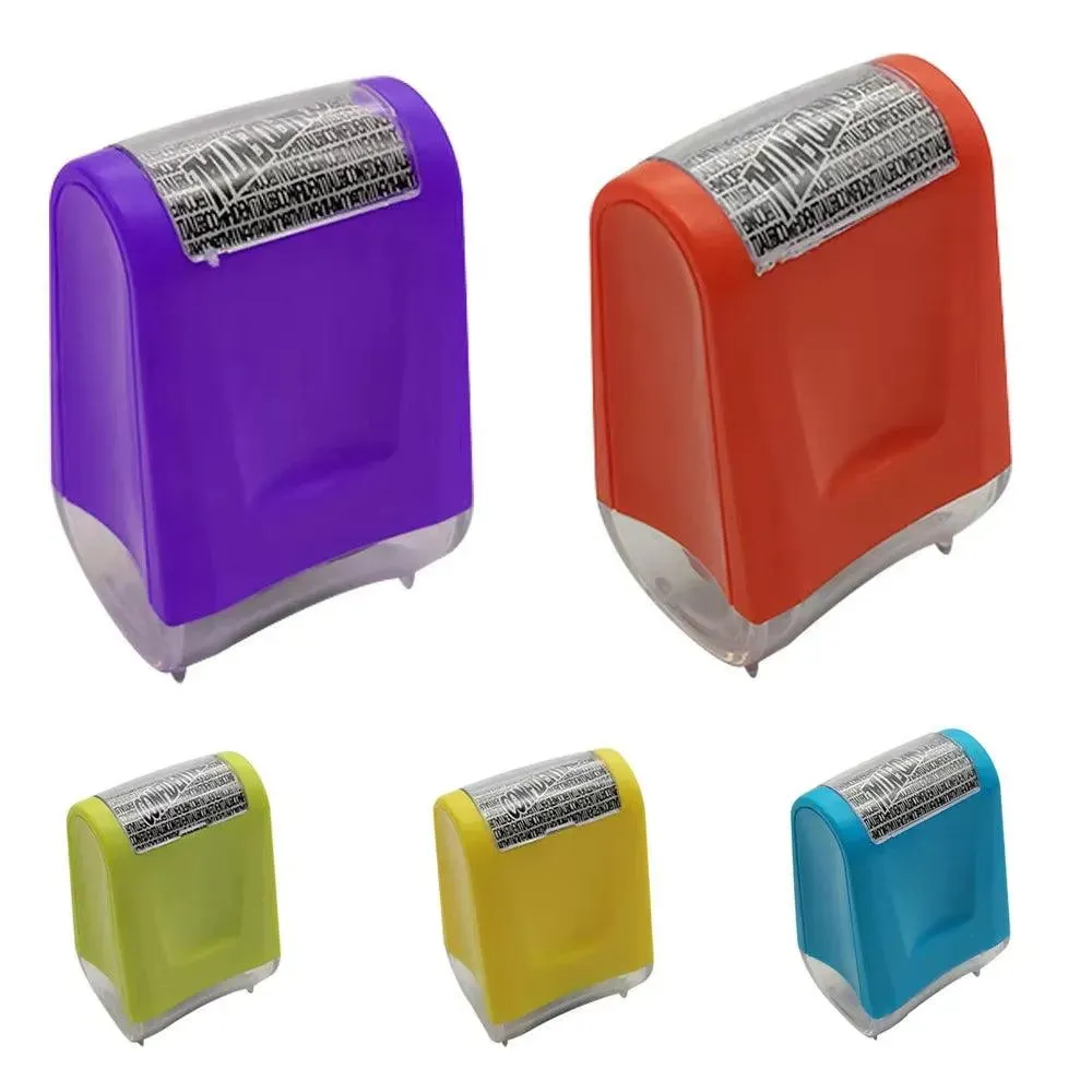 2Pcs Stamp Roller Anti-Theft Protection ID Seal Smear Privacy Confidential Data Guard Information Data Identity Address Blocker