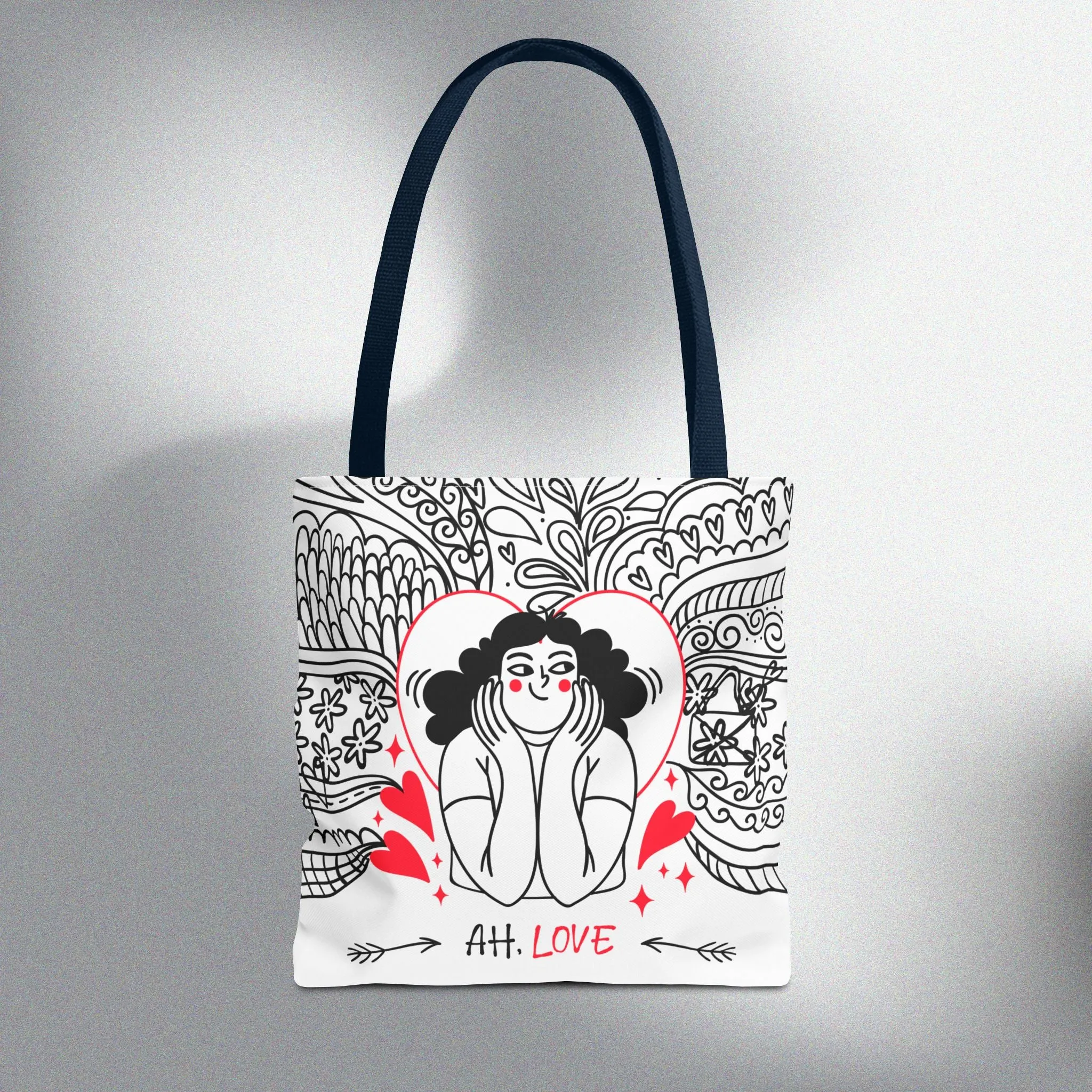 Ah, Love Tote Bag