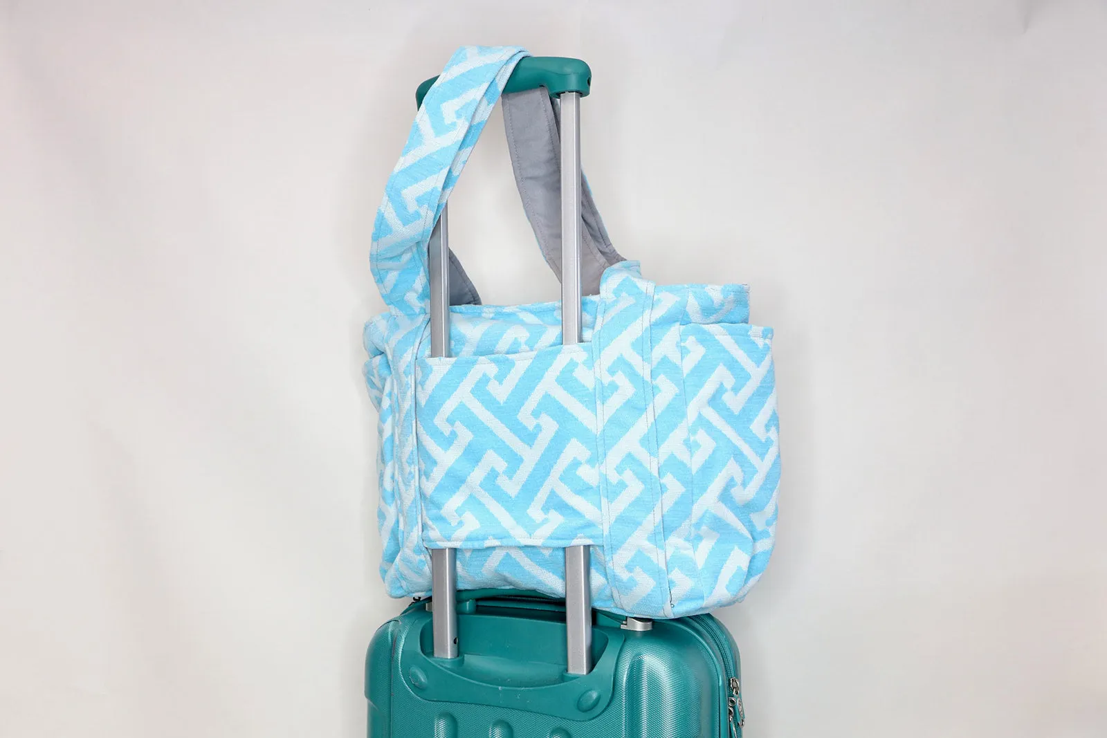 Aqua Monarch Travel Tote