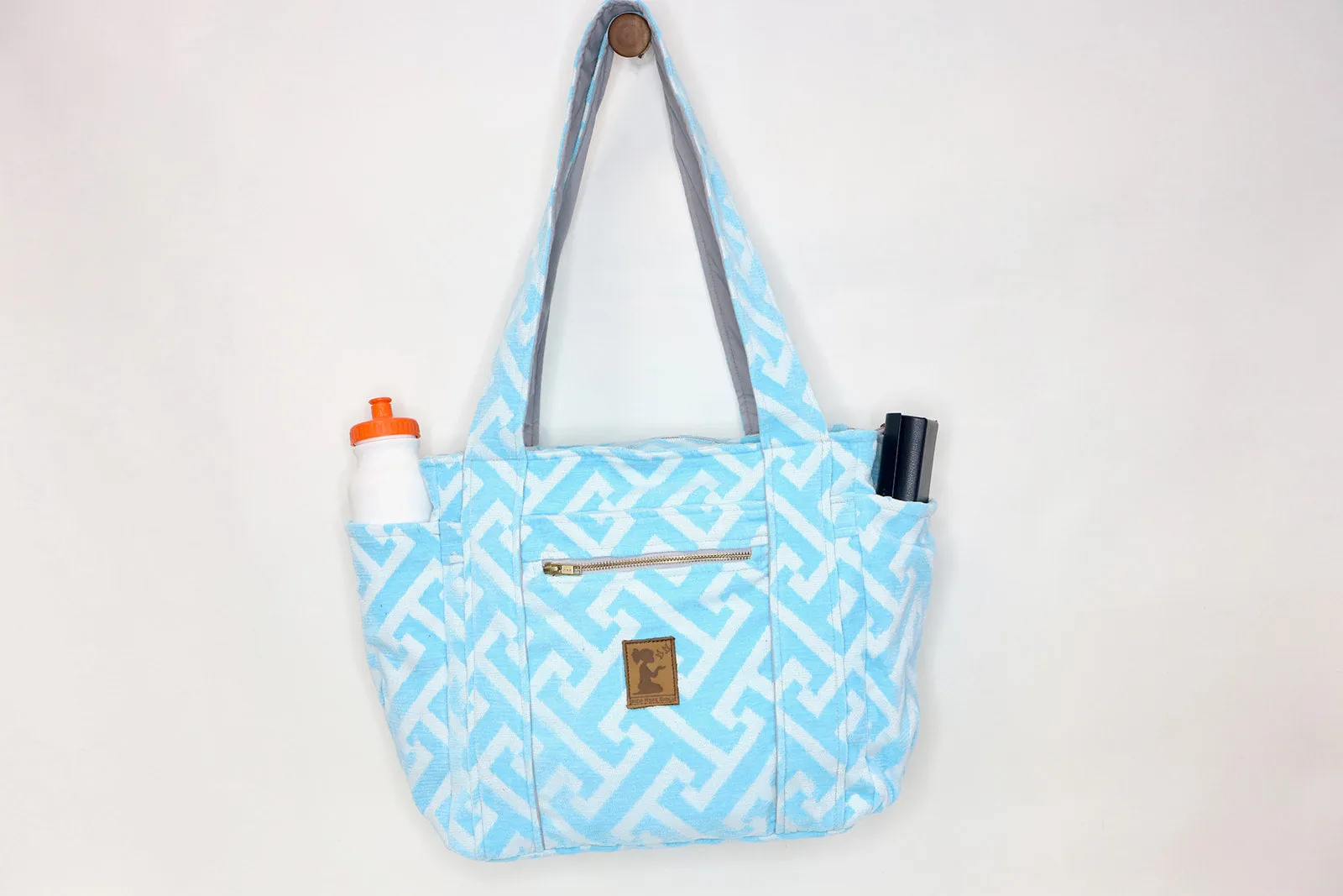 Aqua Monarch Travel Tote