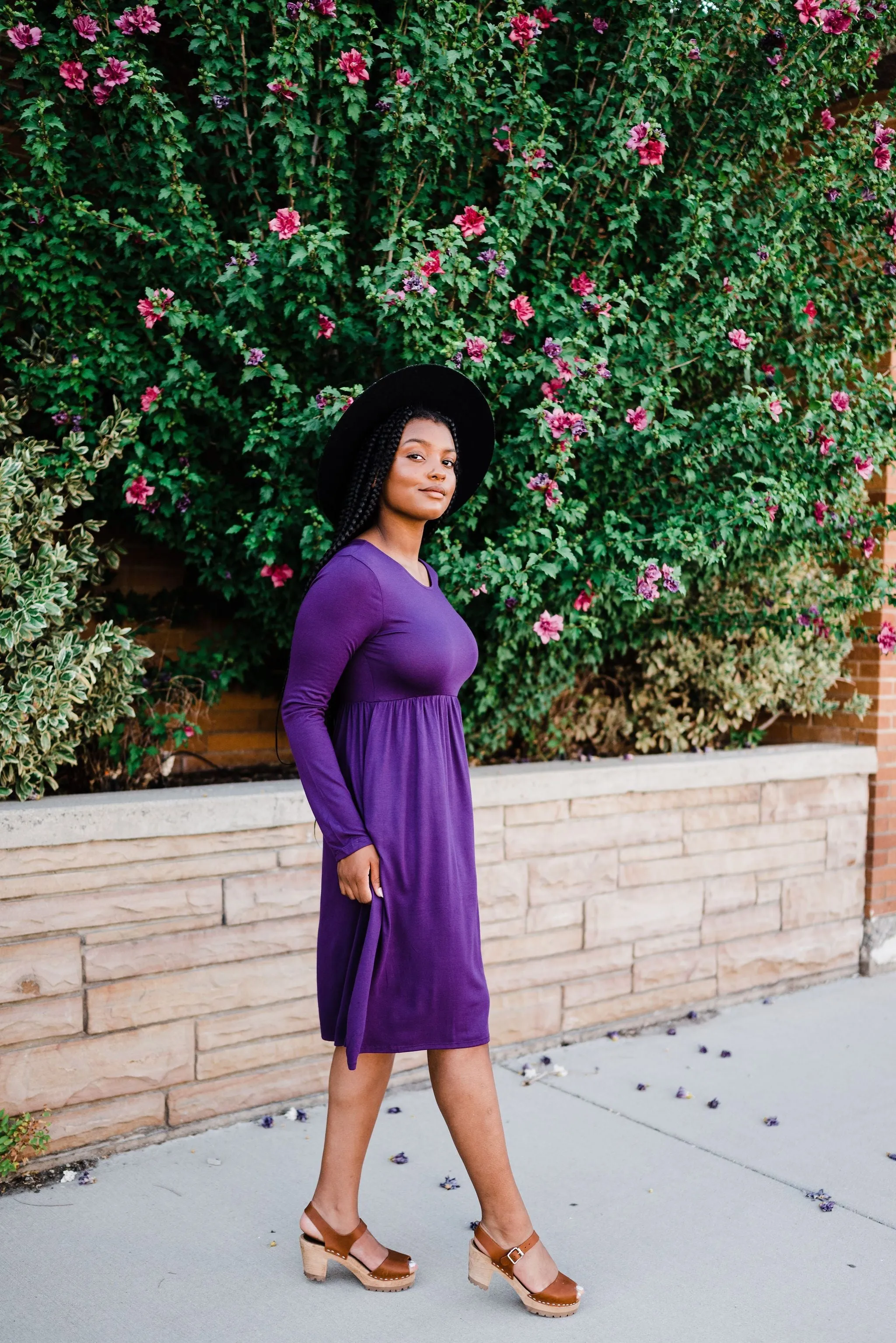 Be Chic Dress- Purple