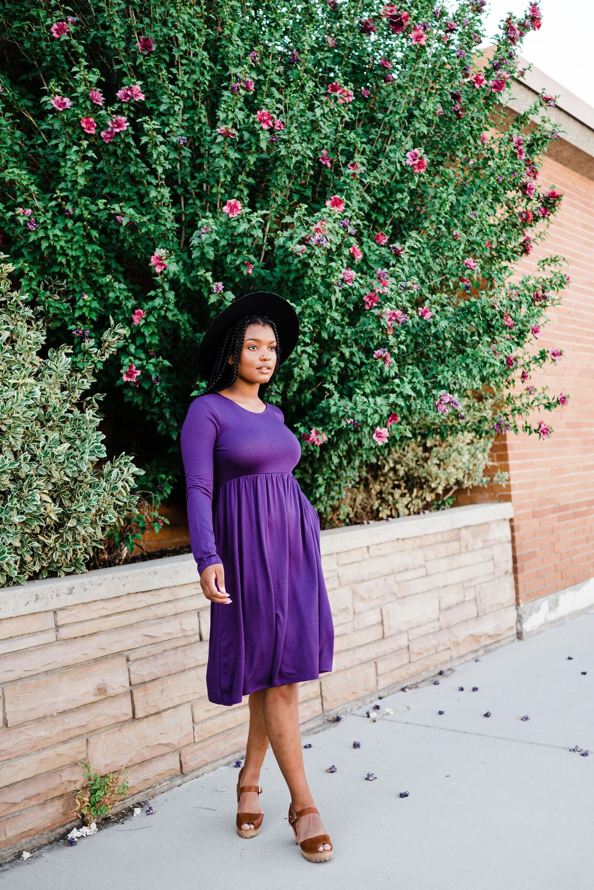 Be Chic Dress- Purple