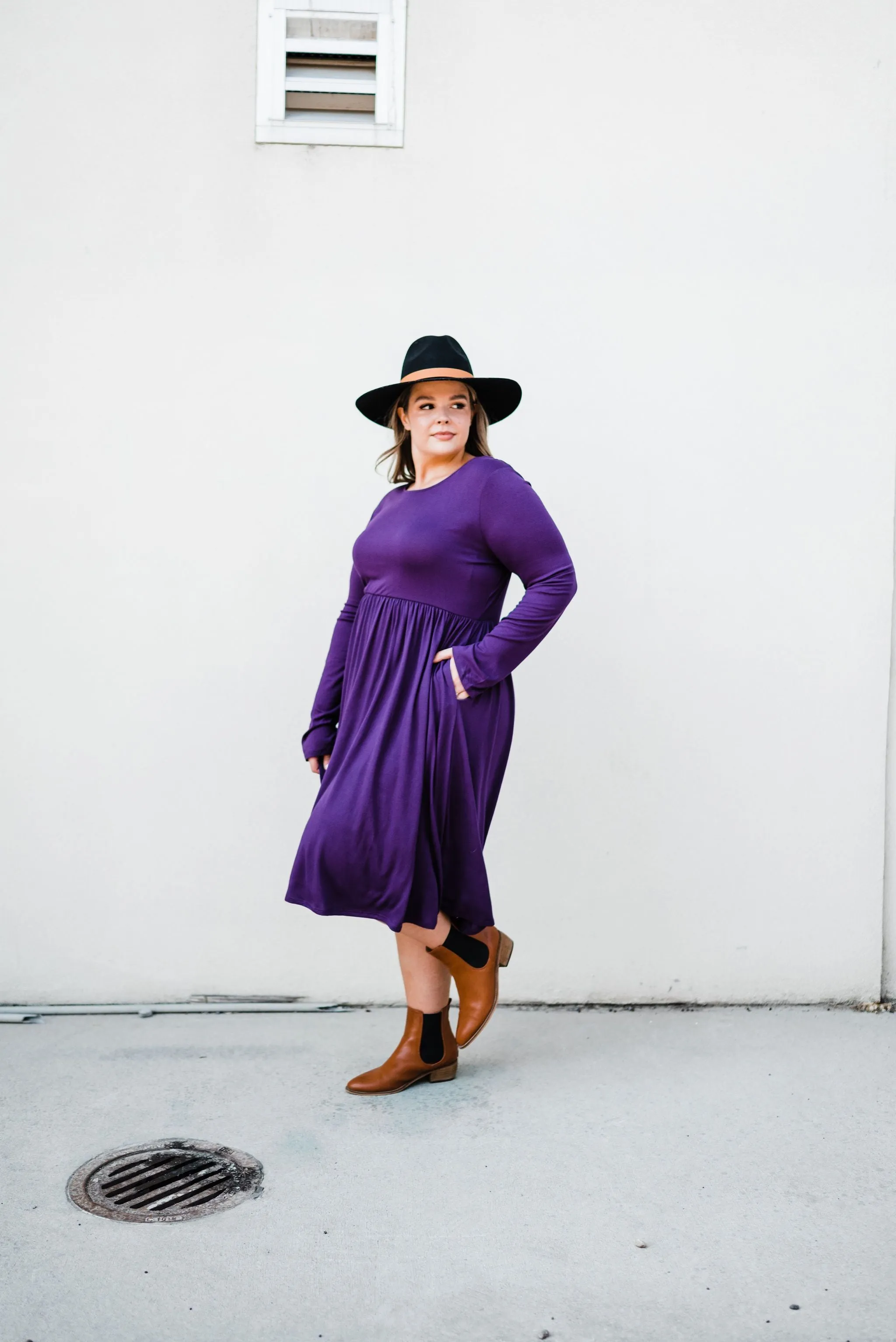 Be Chic Dress- Purple