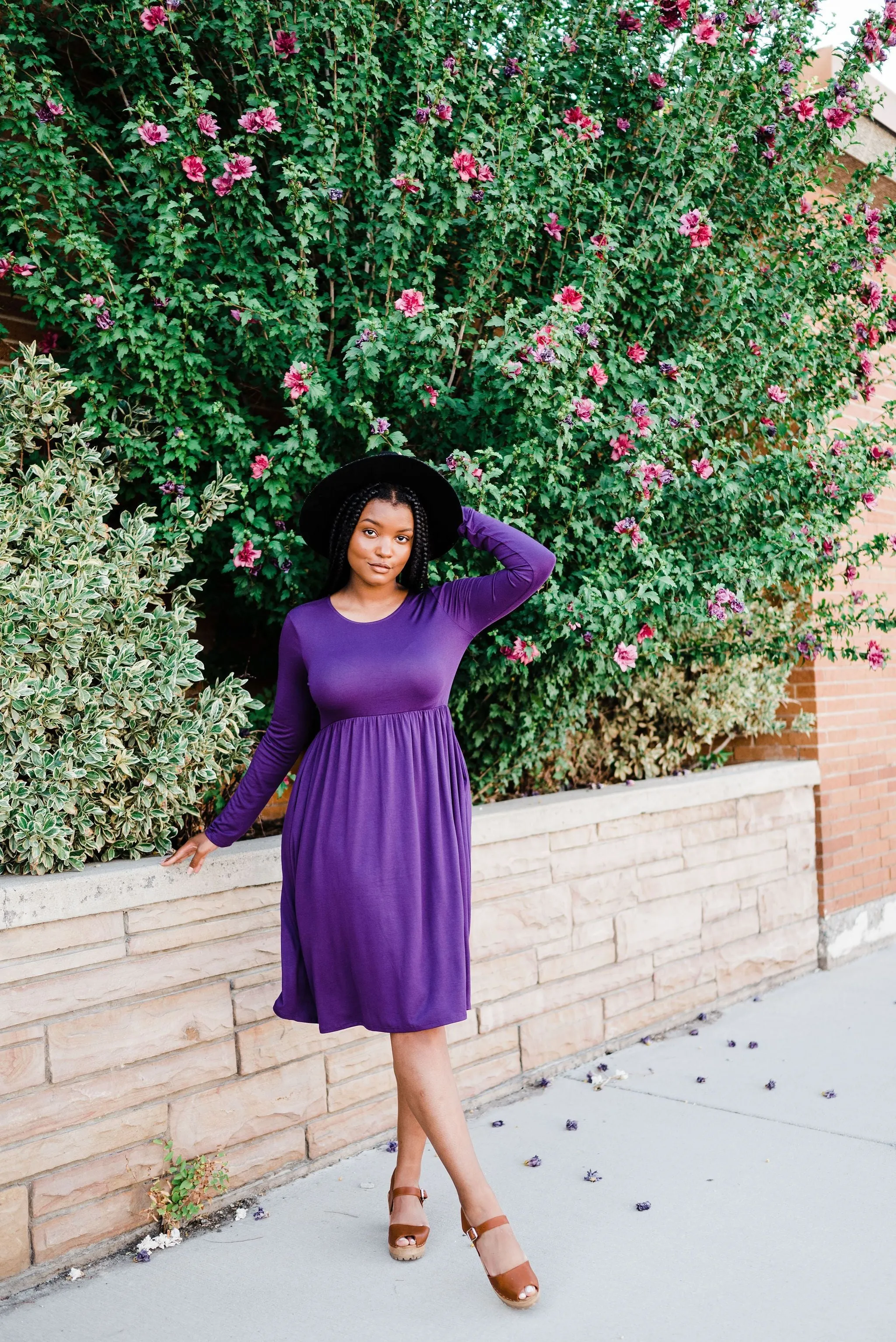 Be Chic Dress- Purple