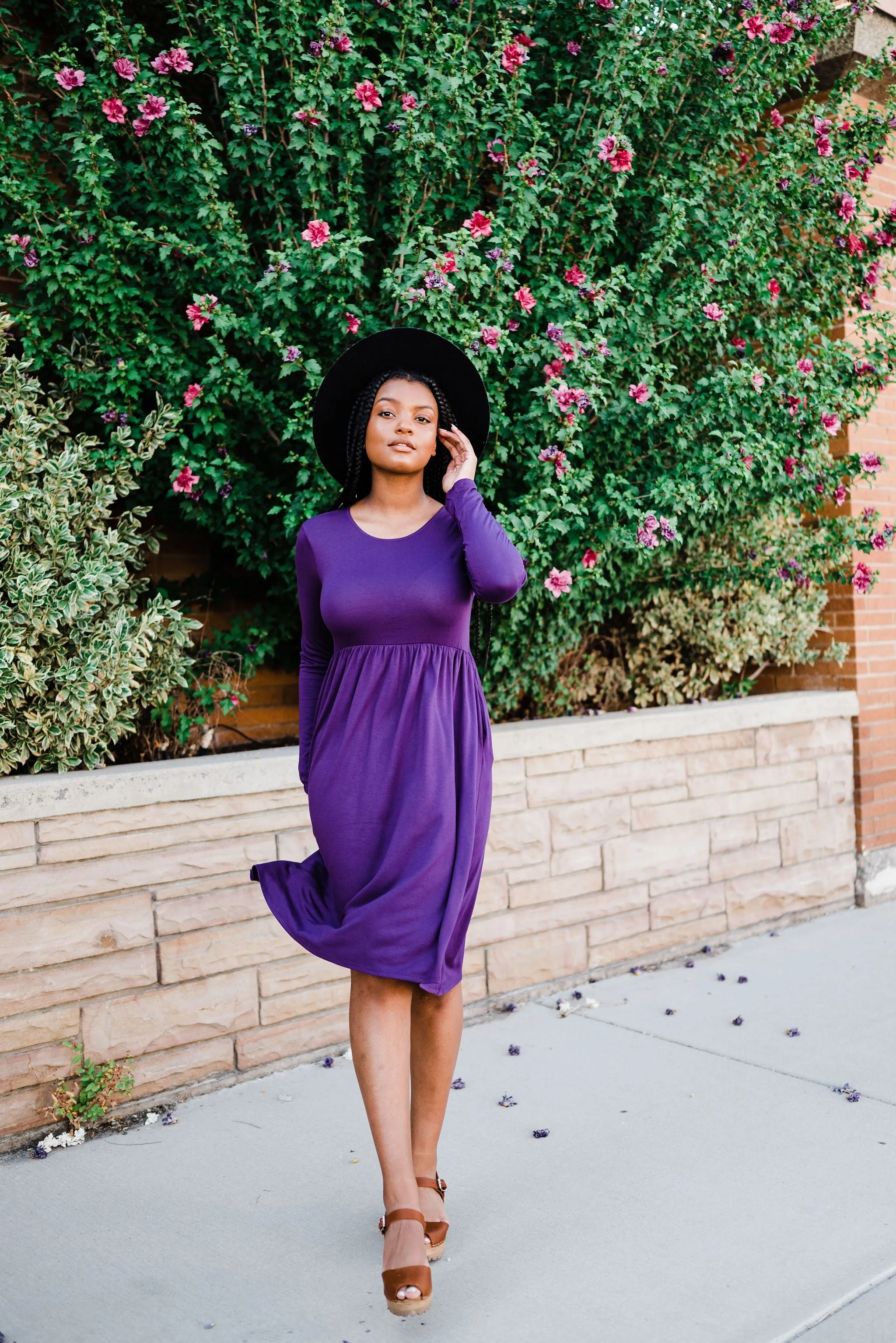Be Chic Dress- Purple