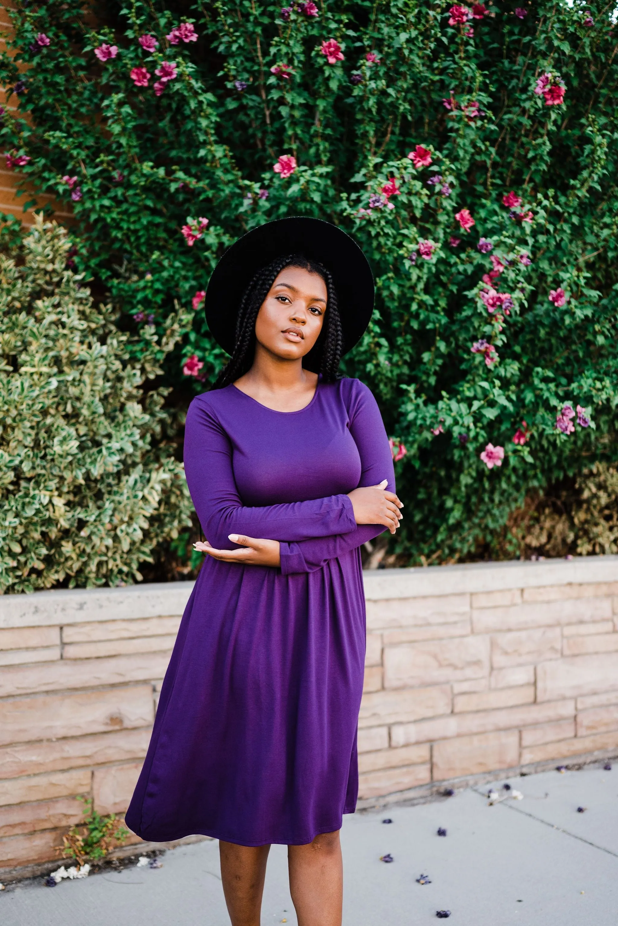 Be Chic Dress- Purple