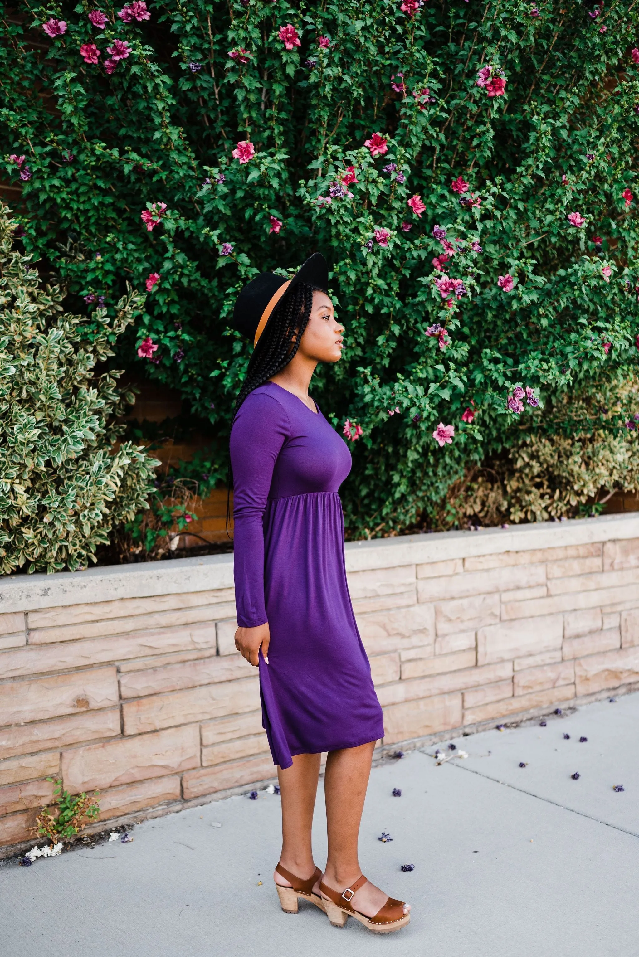 Be Chic Dress- Purple