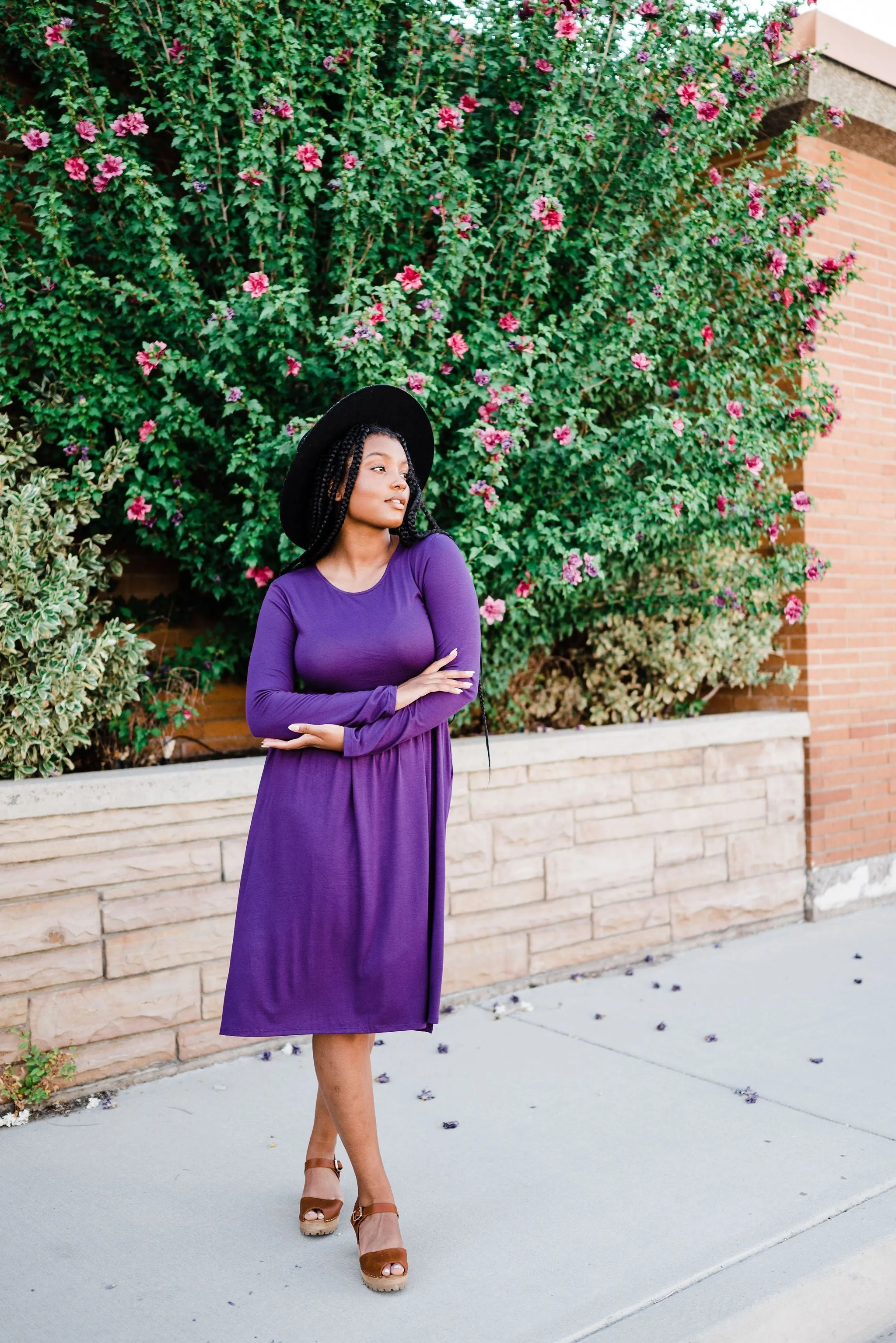 Be Chic Dress- Purple