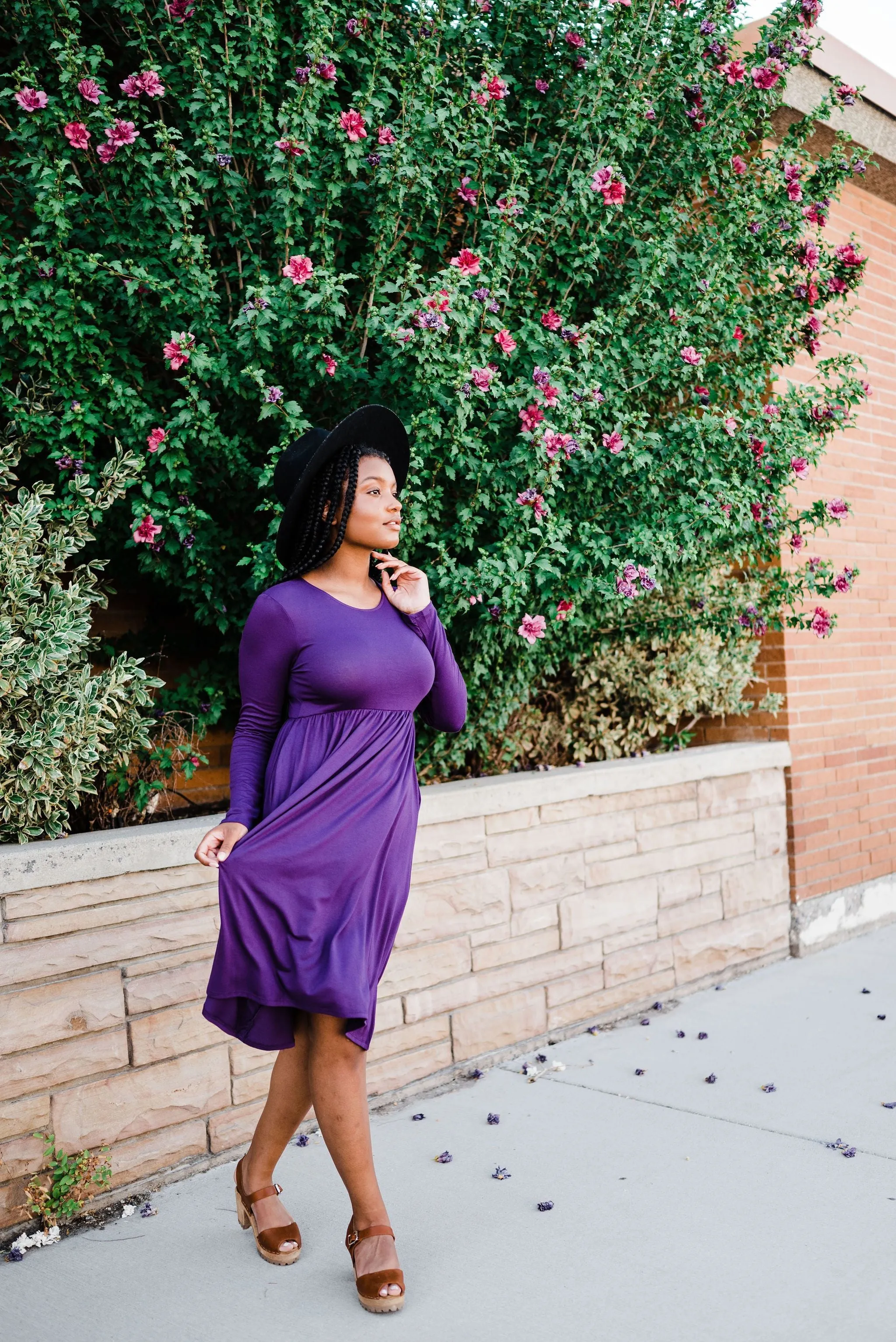 Be Chic Dress- Purple