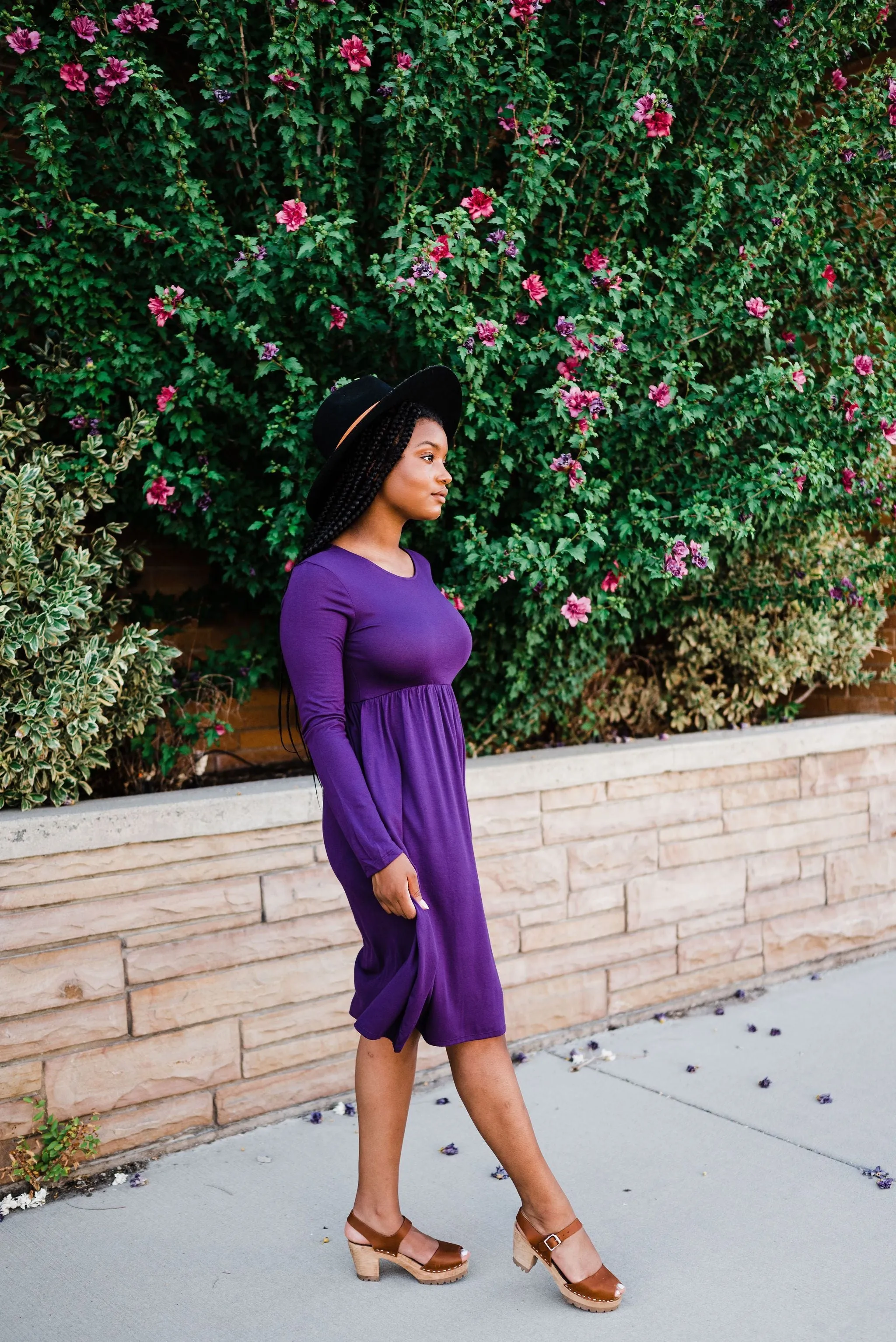 Be Chic Dress- Purple