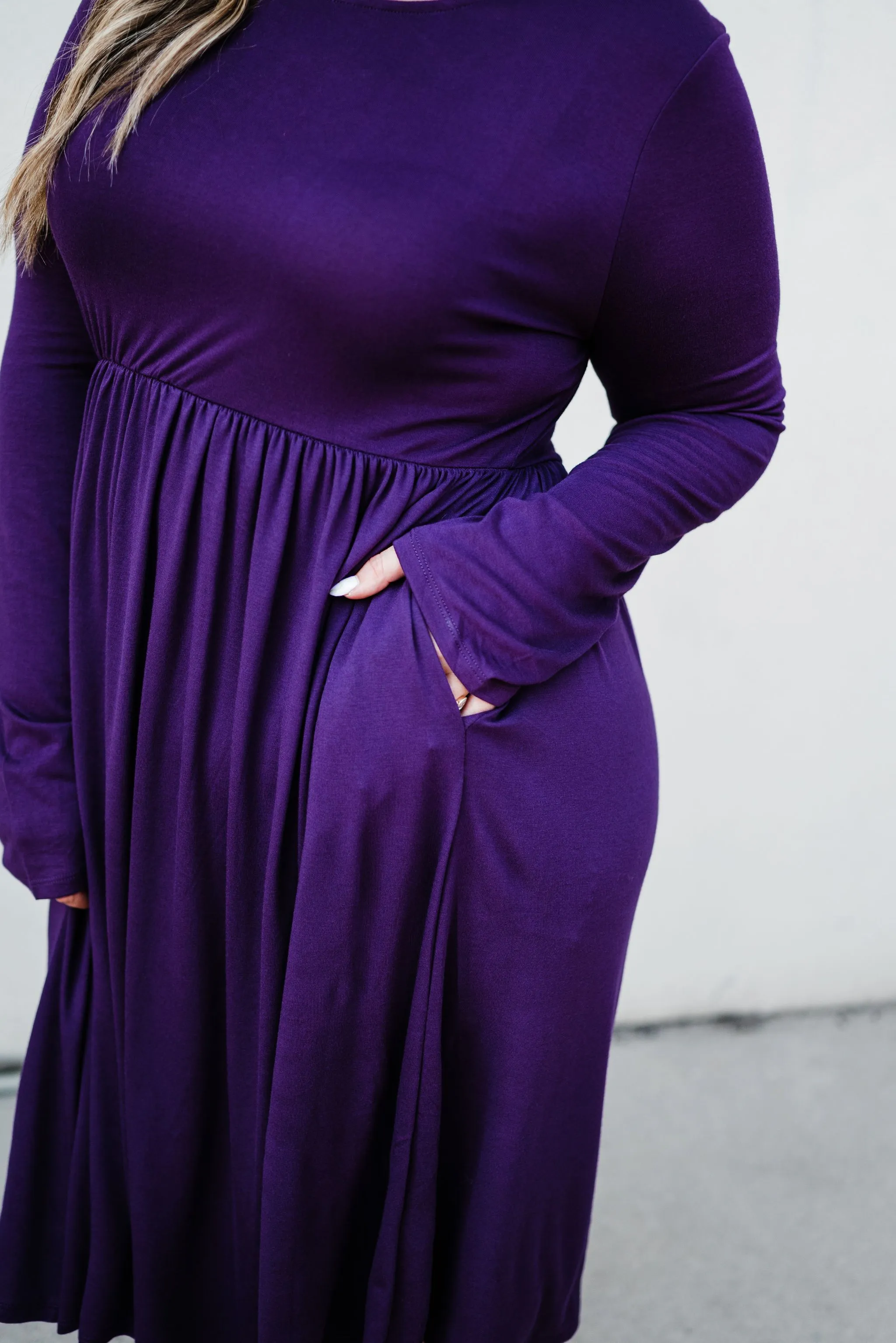 Be Chic Dress- Purple
