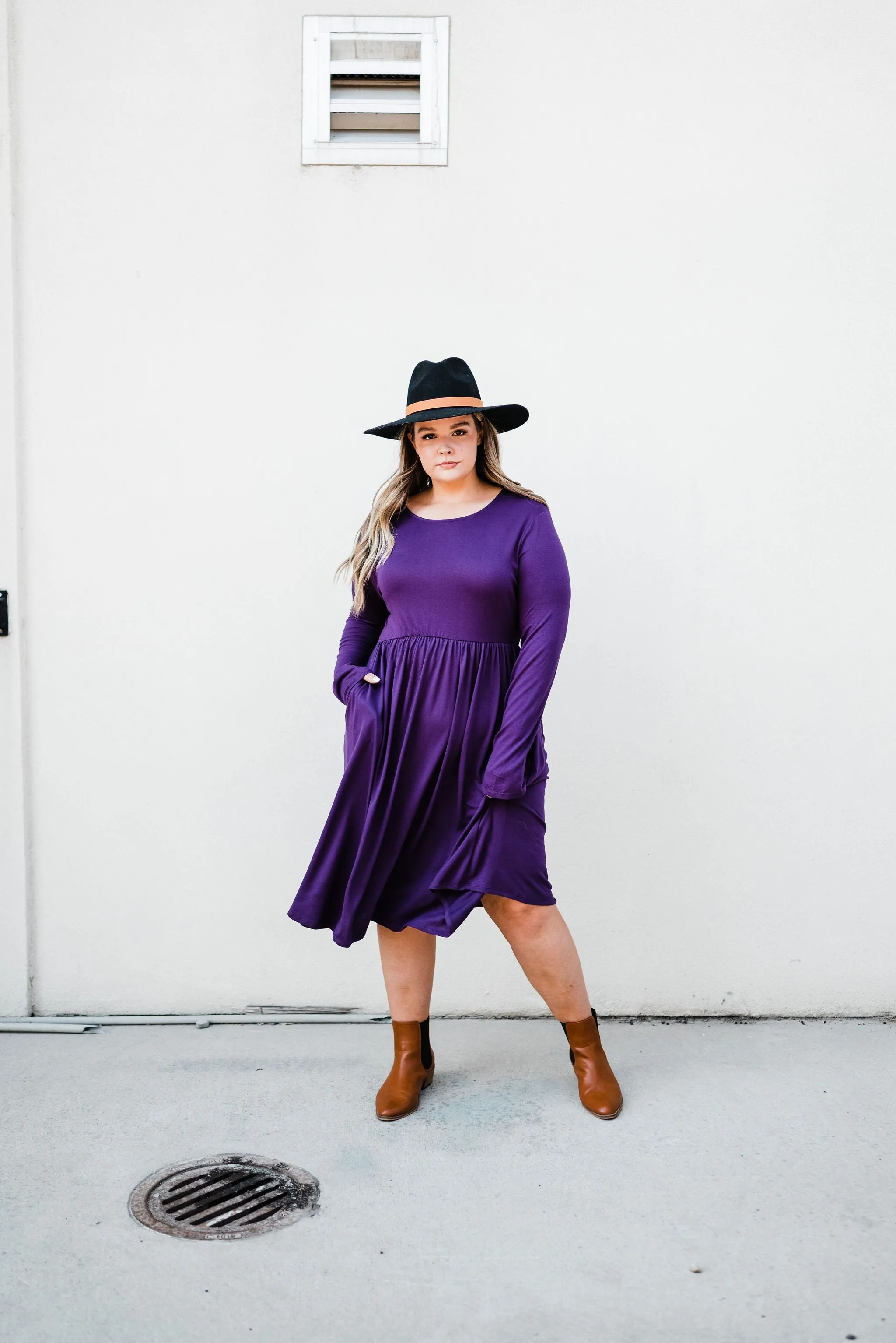 Be Chic Dress- Purple