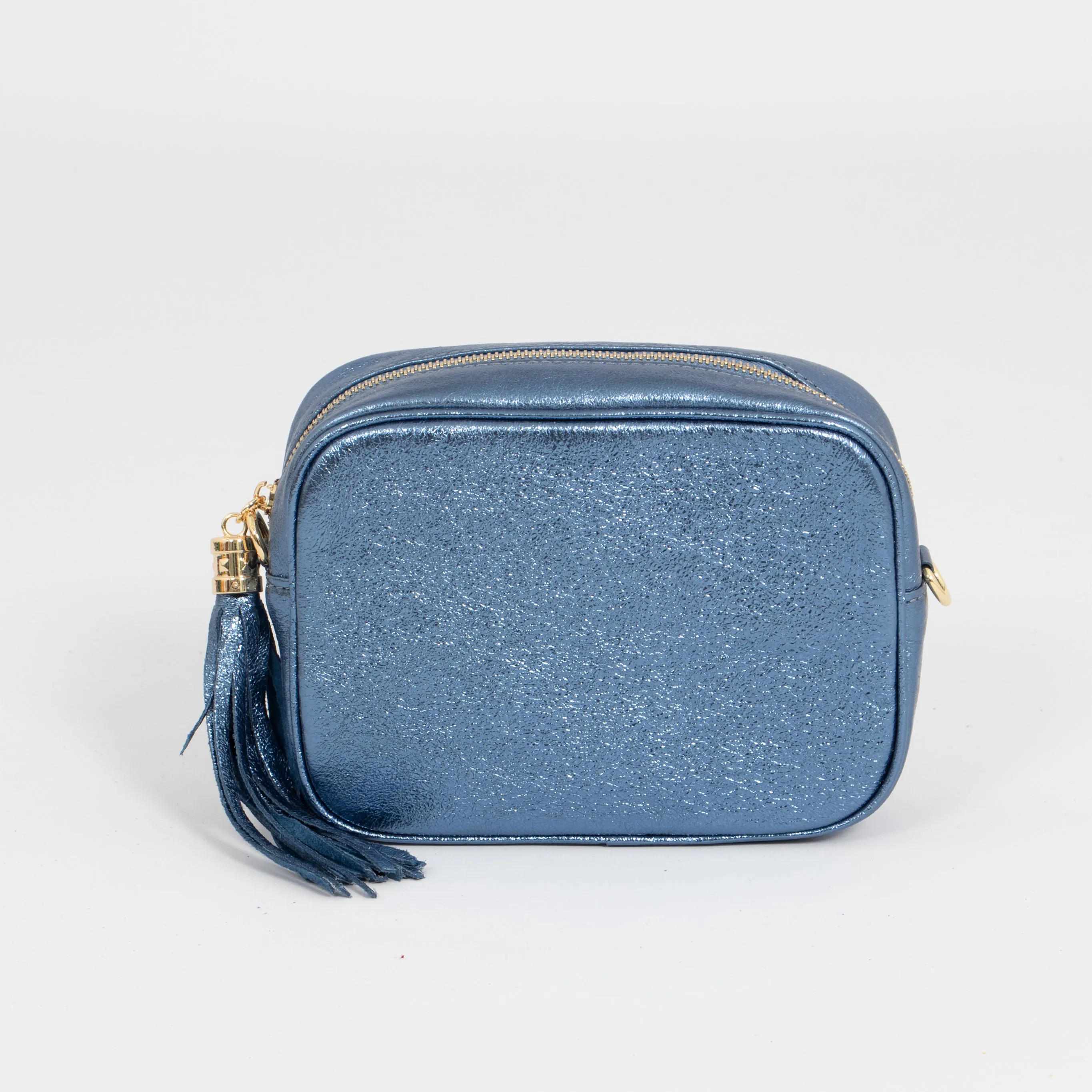 Beau Crossbody Bag - Denim Blue, Metallic