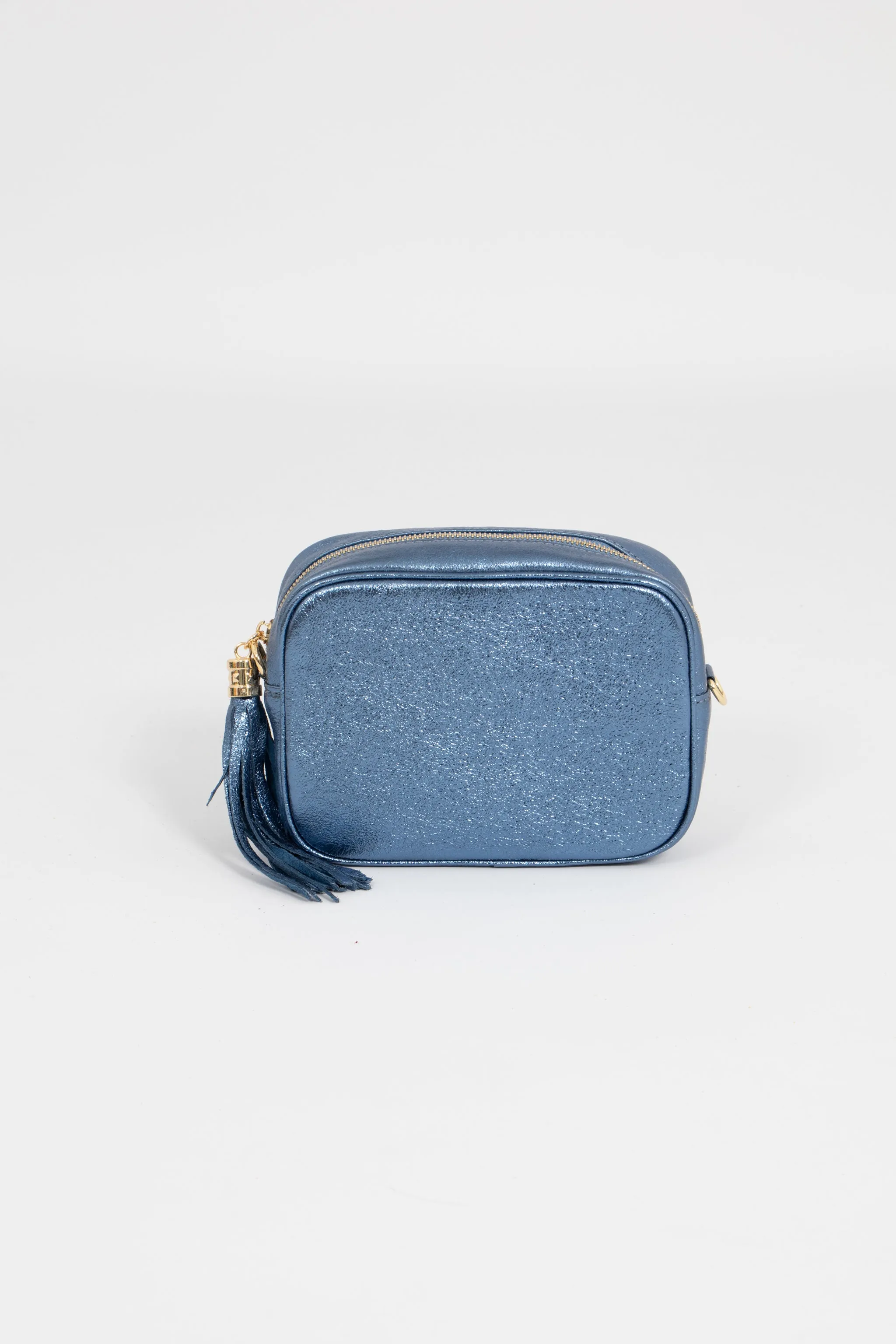 Beau Crossbody Bag - Denim Blue, Metallic