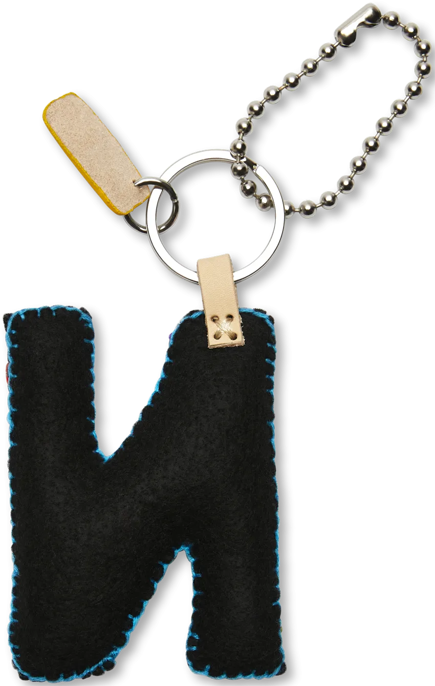 Black Felt Alphabet Charms