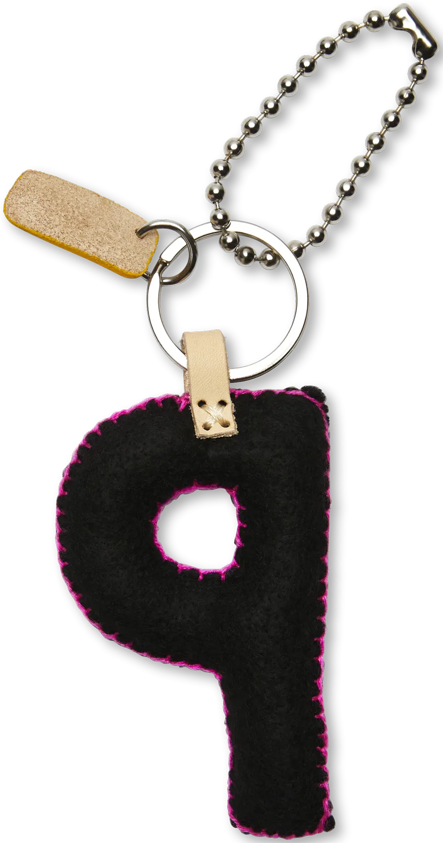 Black Felt Alphabet Charms