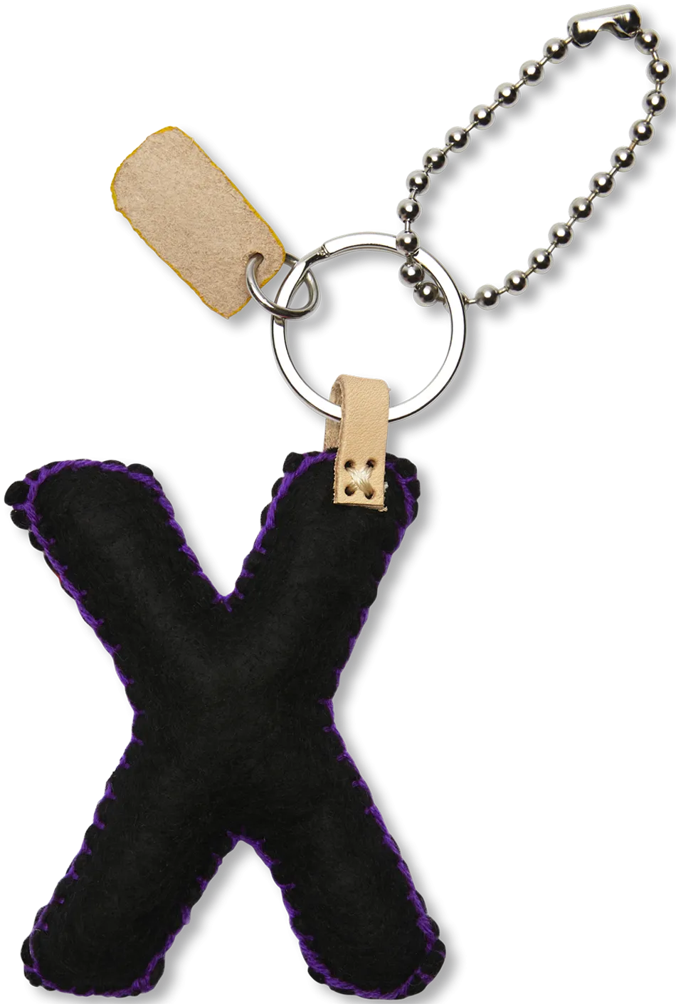 Black Felt Alphabet Charms