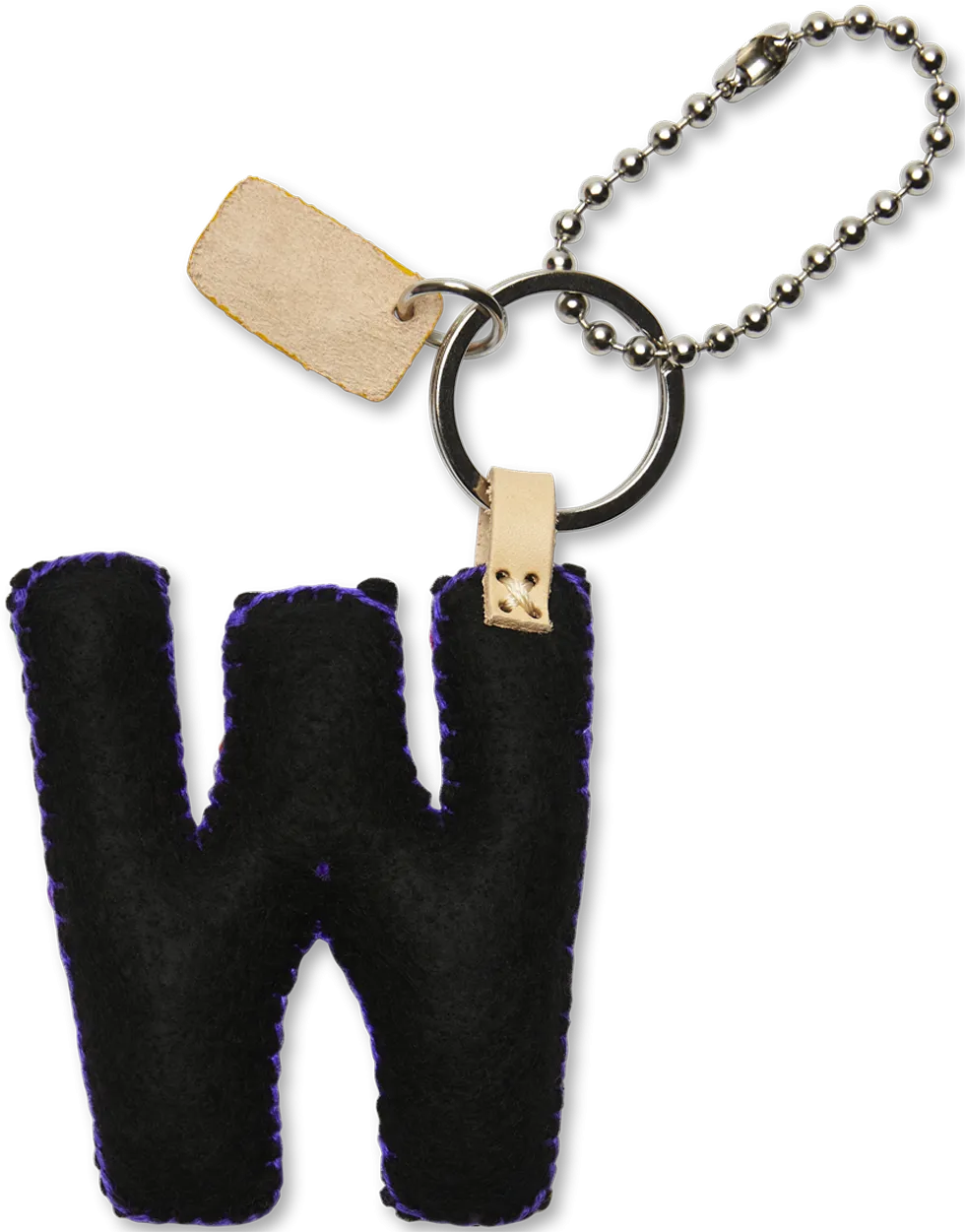 Black Felt Alphabet Charms