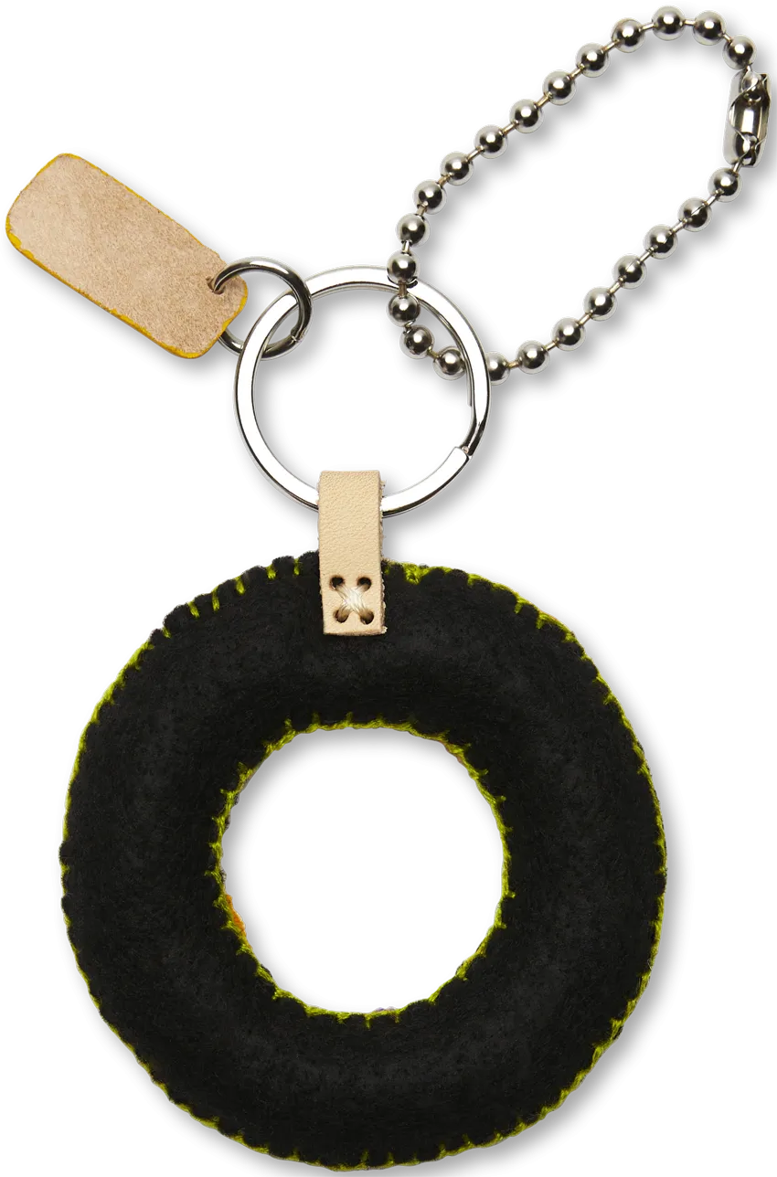 Black Felt Alphabet Charms