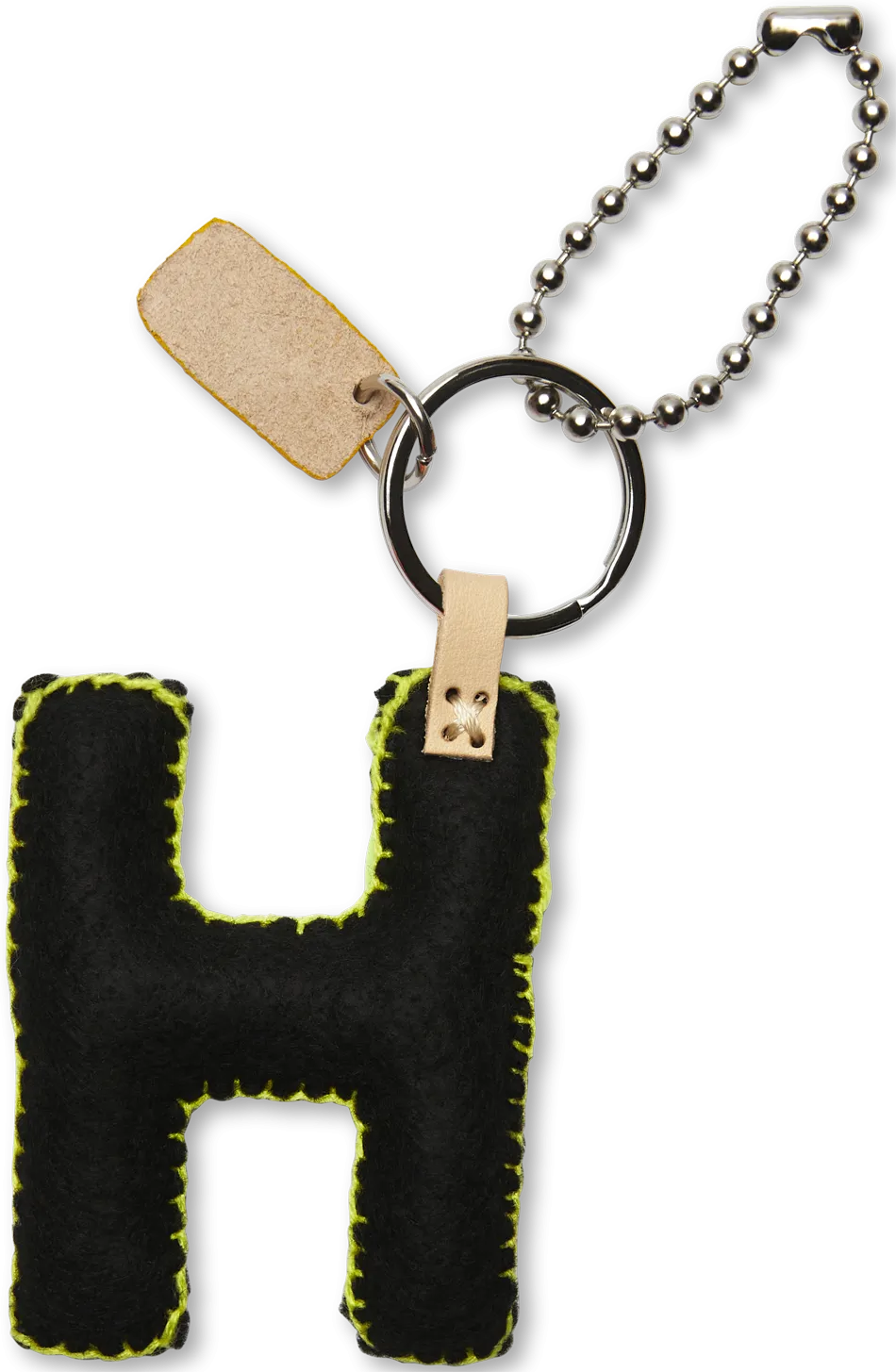 Black Felt Alphabet Charms