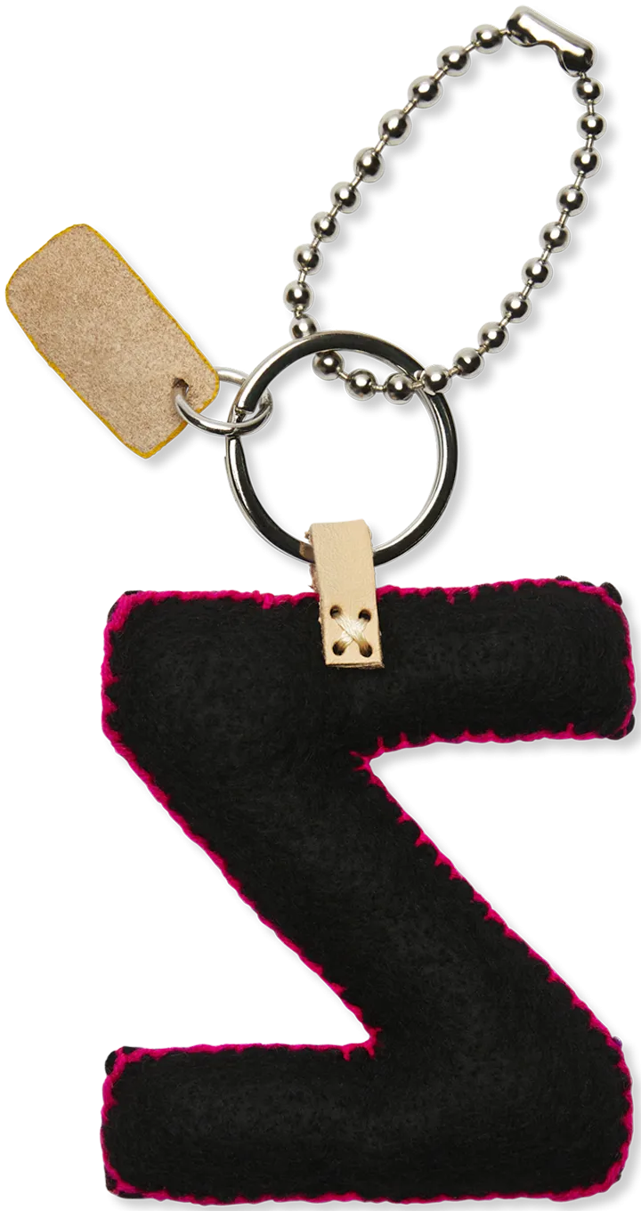 Black Felt Alphabet Charms
