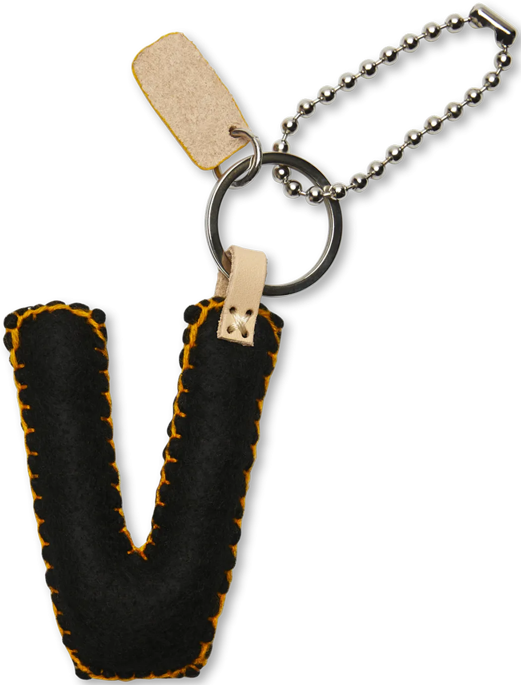 Black Felt Alphabet Charms