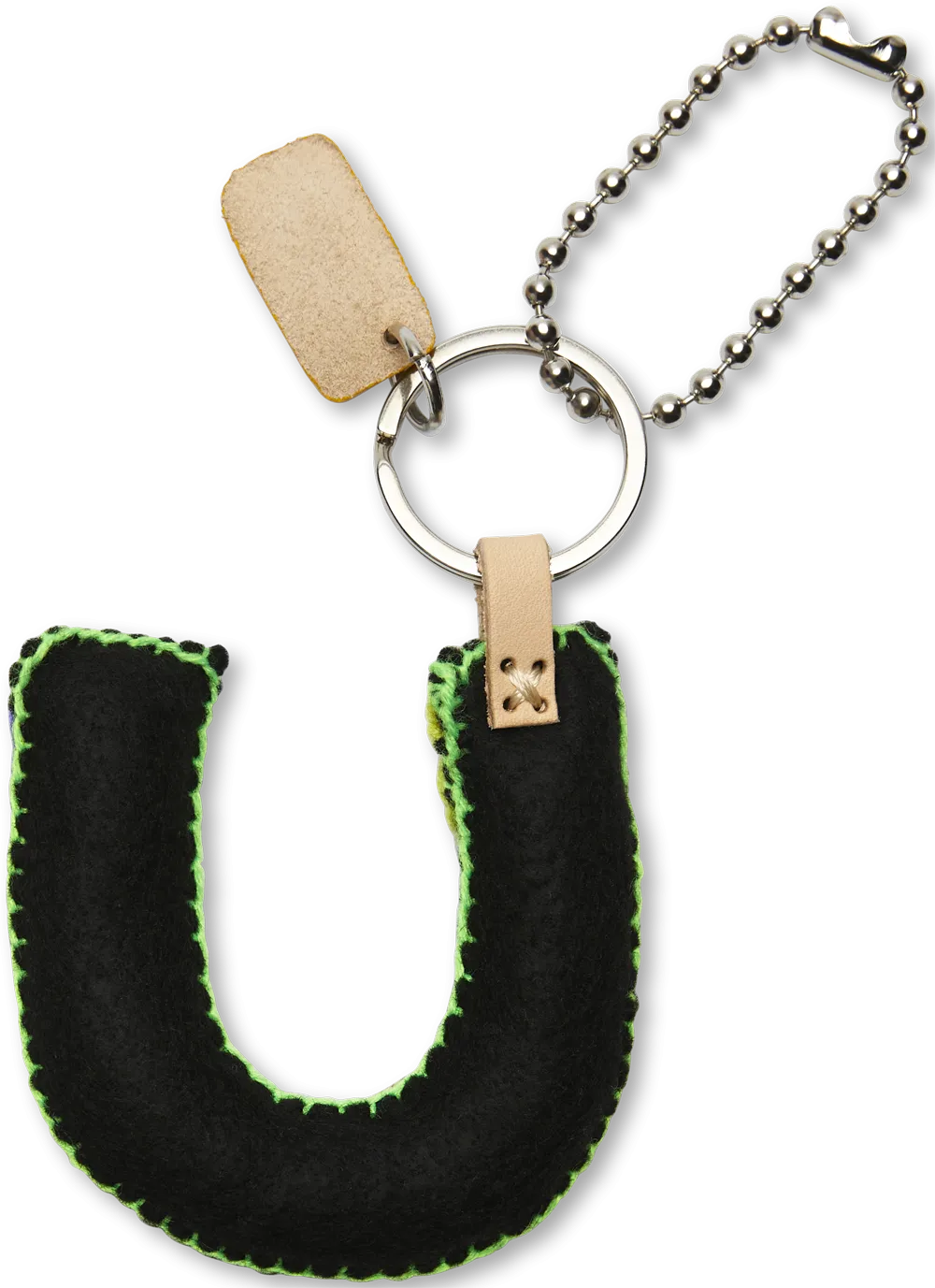 Black Felt Alphabet Charms