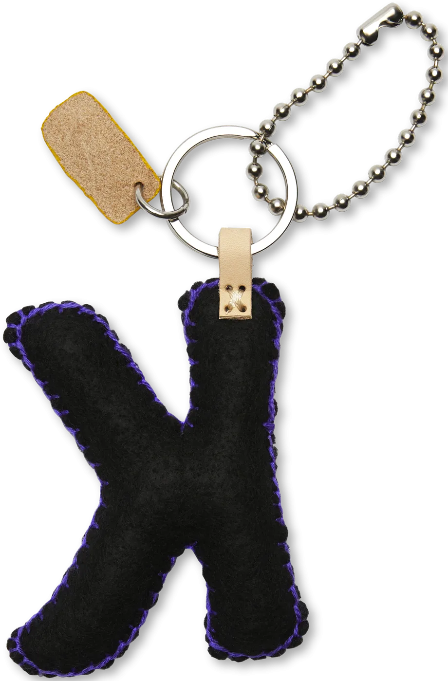 Black Felt Alphabet Charms