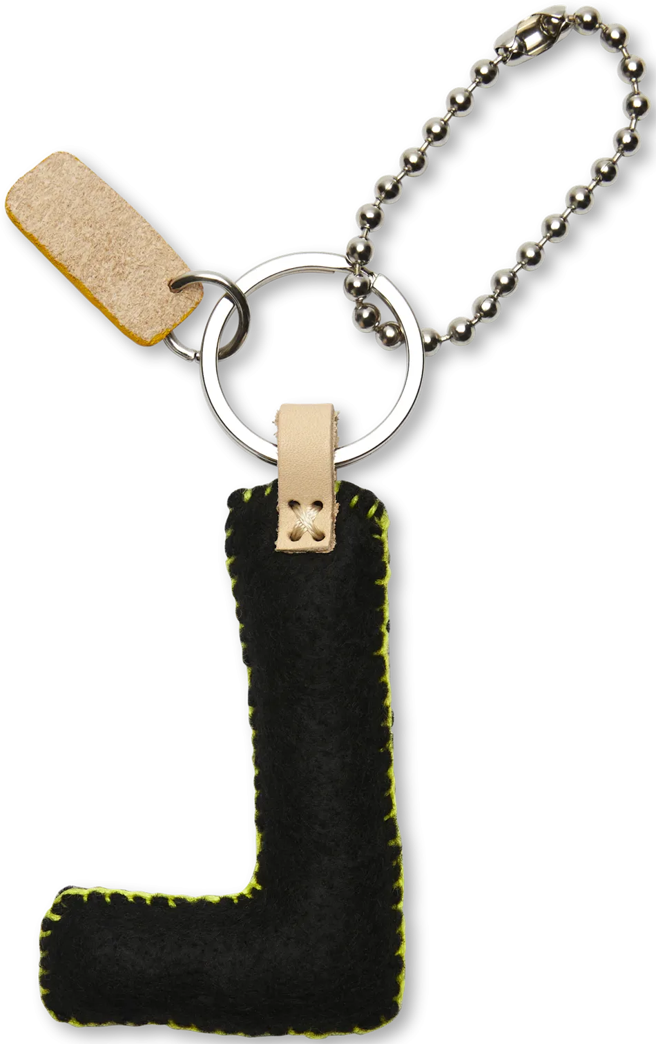 Black Felt Alphabet Charms