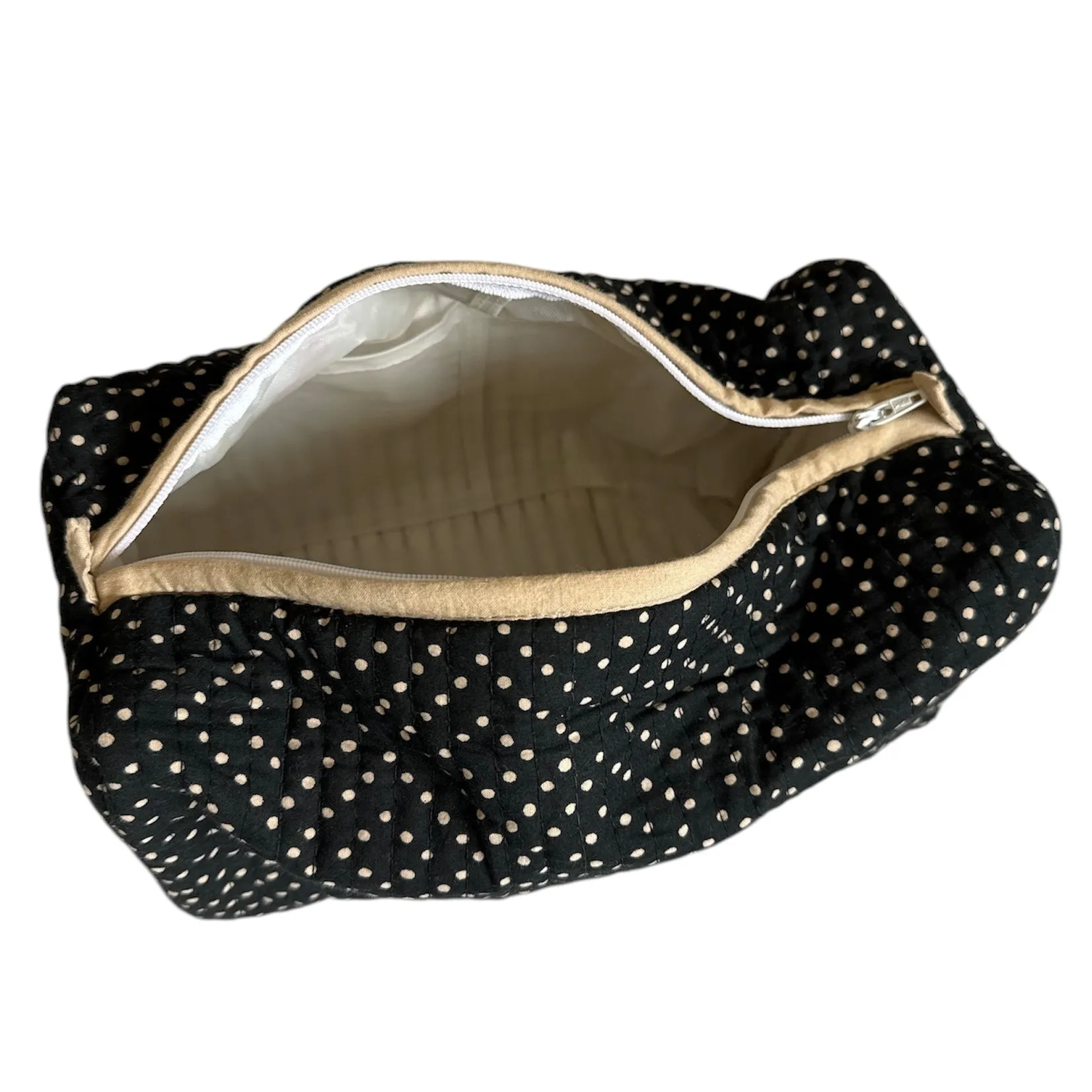Black/Beige cosmetic bag (large)