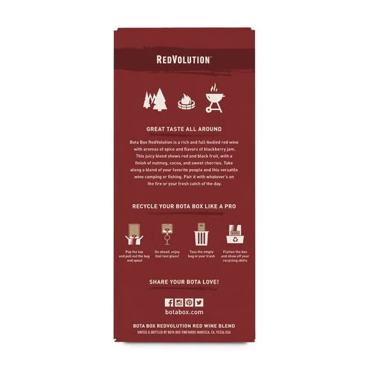 Bota Box RedVolution Red Wine, 3L (4 750ml bottles)