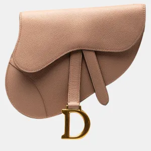 Brown Leather Saddle Belt Bag