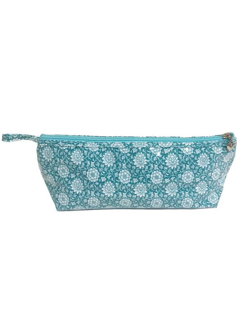 Brush Bag (Long), Gerbera (Aqua)