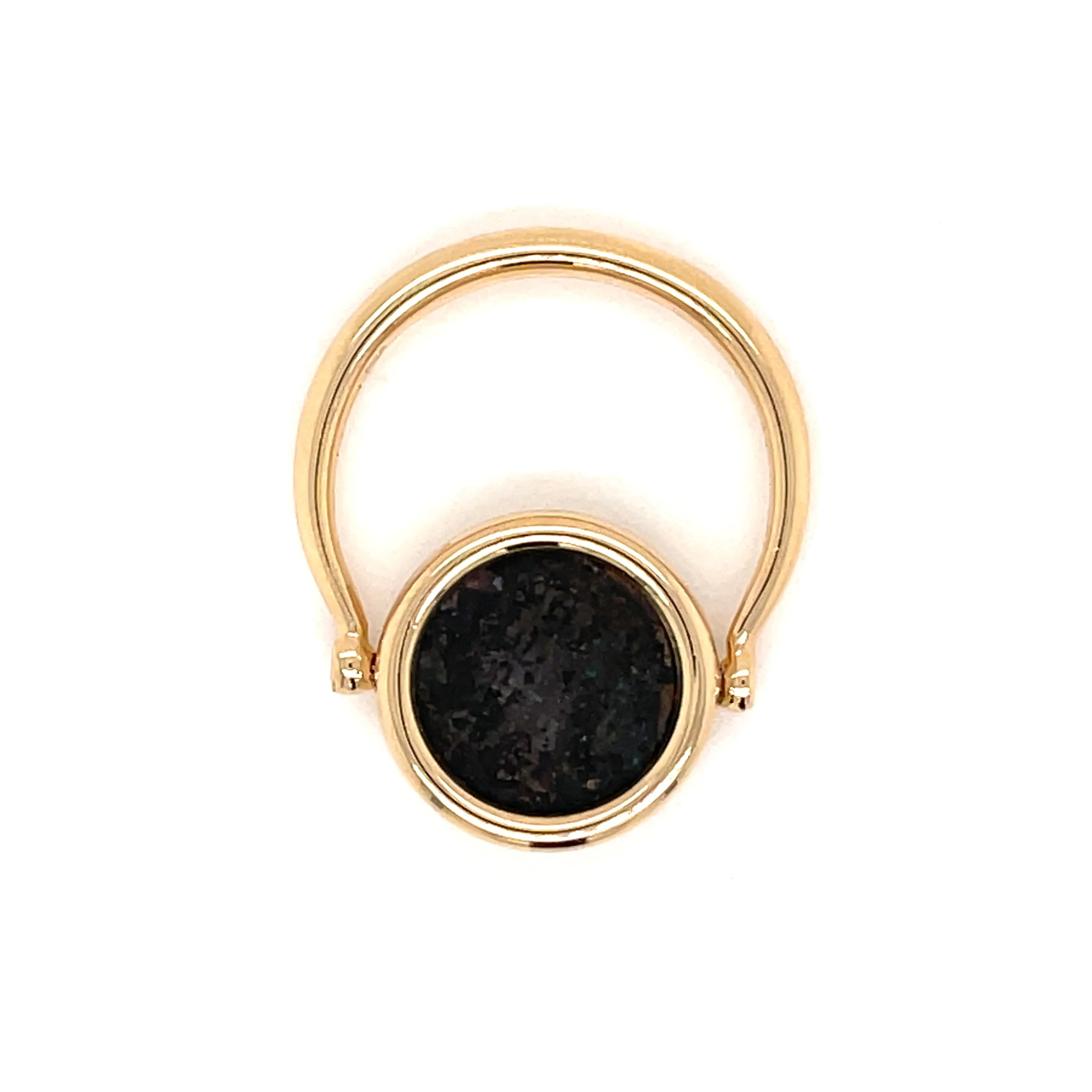 Bulgari Monete Ancient Coin Gold Flip Ring