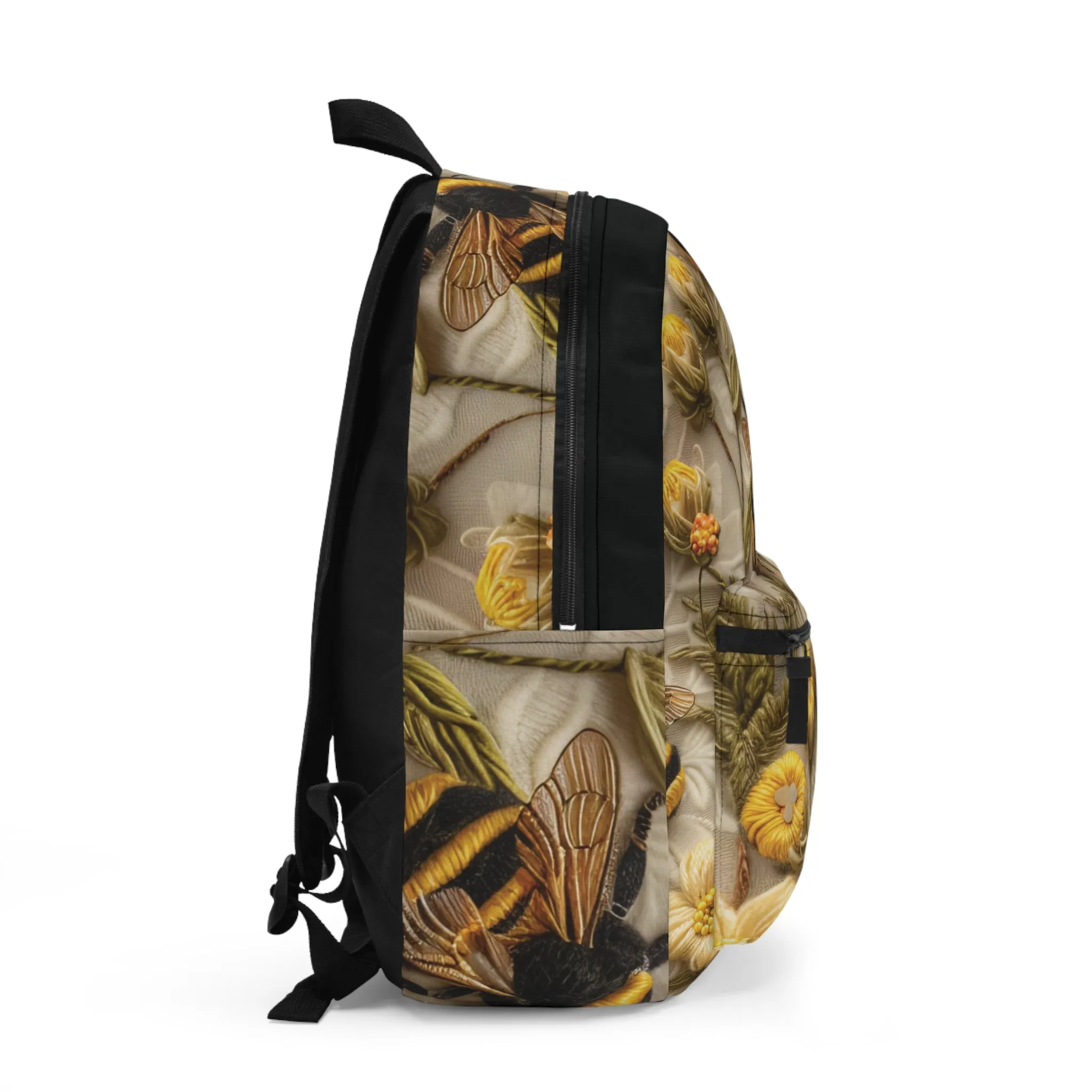 Bumblebee and Sunflowers Backpack, Wildflowers Pollinators for Nature Lovers Back to School Bag