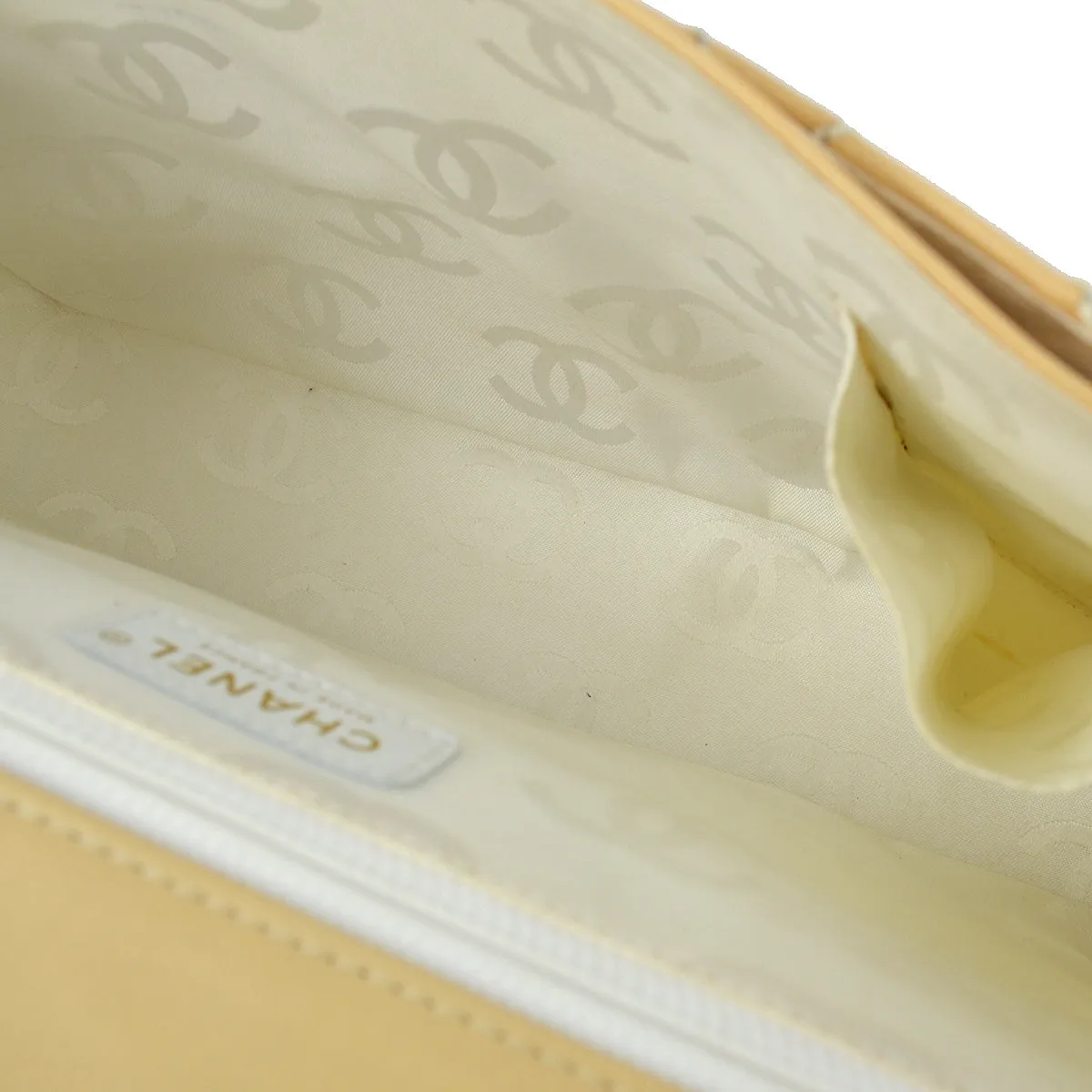 Chanel 2005-2006 Beige Calfskin Wild Stitch Handbag