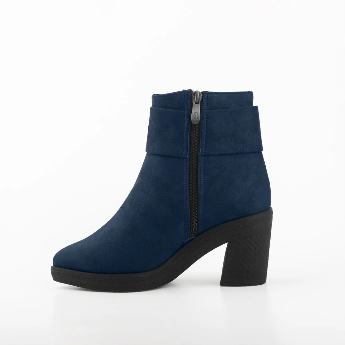 Chic Bow Booties DBlue