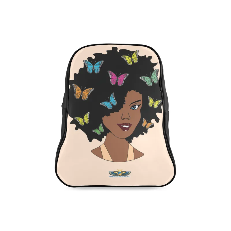 Chocolate Butterfly Diva Leather Book bag
