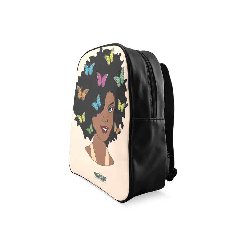 Chocolate Butterfly Diva Leather Book bag