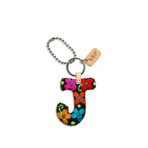 Consuela Black Felt J Charm