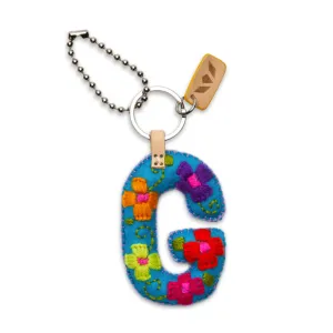 Consuela Blue Felt "G" Charm