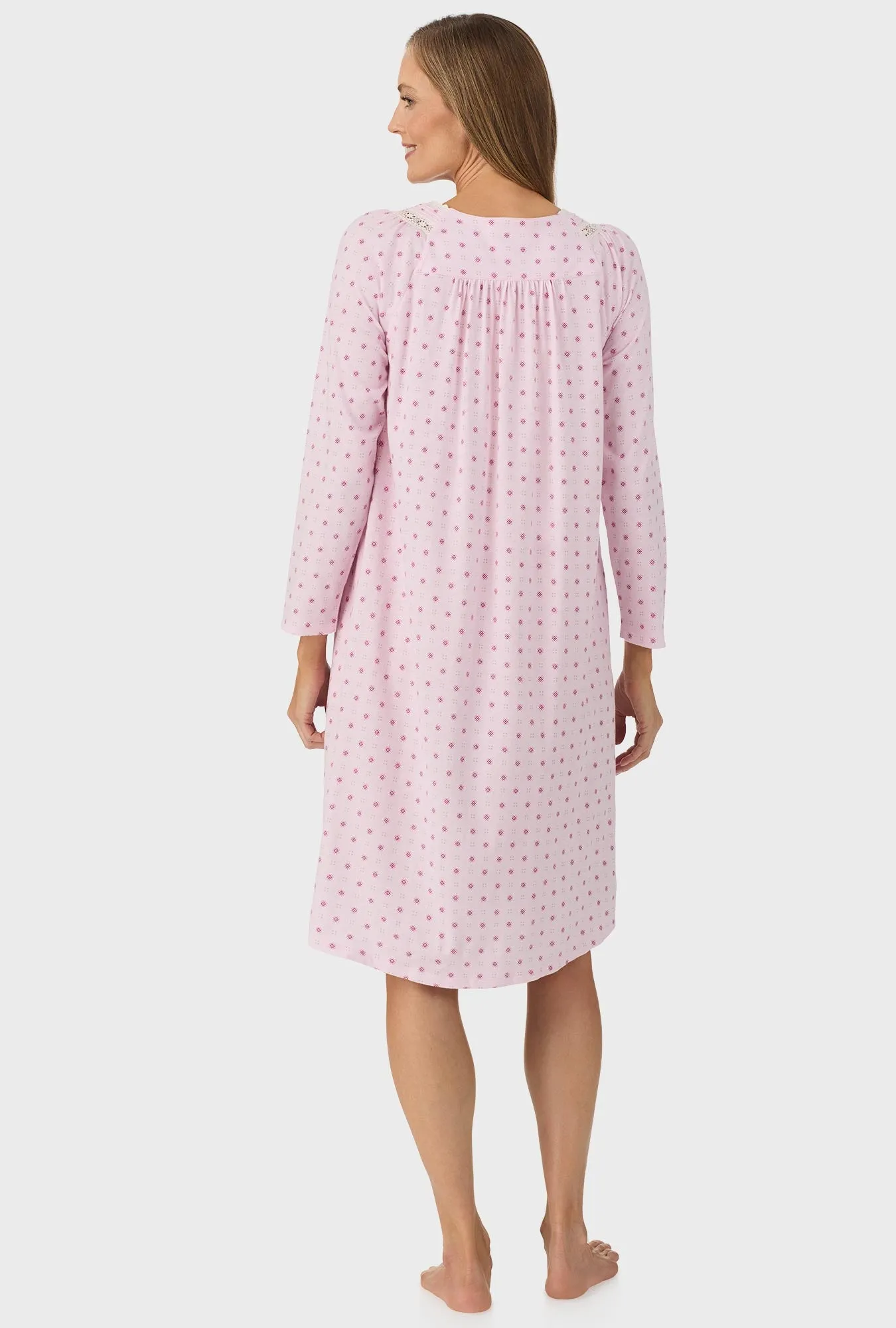 Cotton Candy Geo Long Sleeve Nightgown
