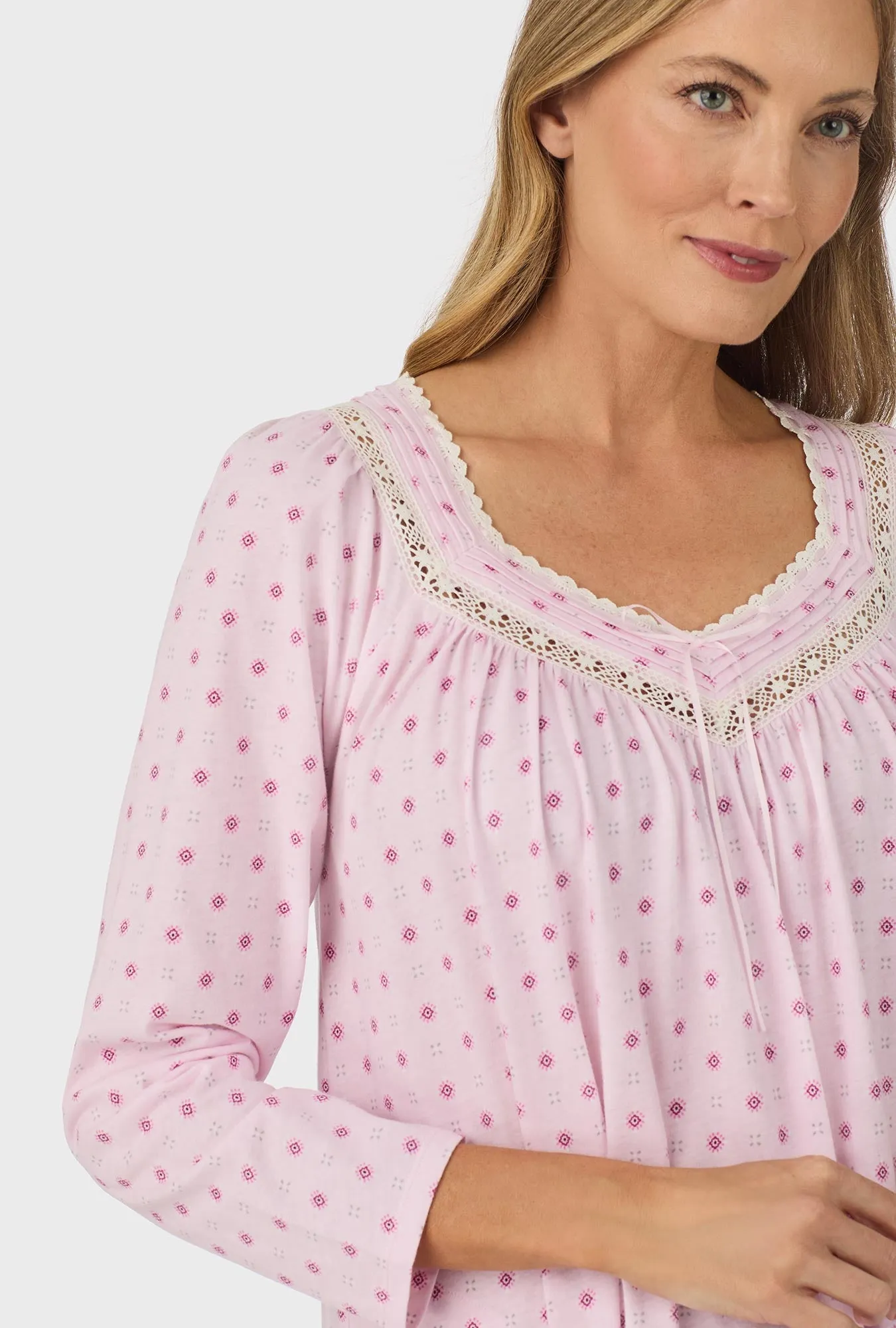 Cotton Candy Geo Long Sleeve Nightgown