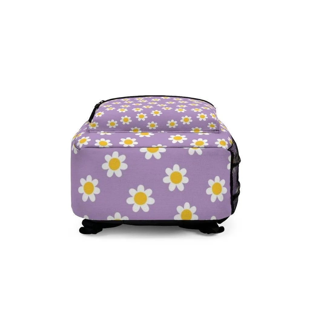 Cute Flowers Backpack Floral Pattern Bag