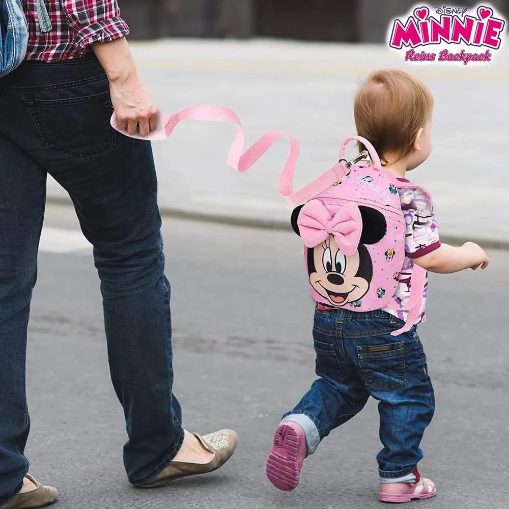 Disney Minnie Mouse Toddler Backpack with Reins, Child Safety Harness