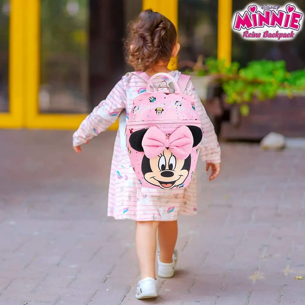 Disney Minnie Mouse Toddler Backpack with Reins, Child Safety Harness