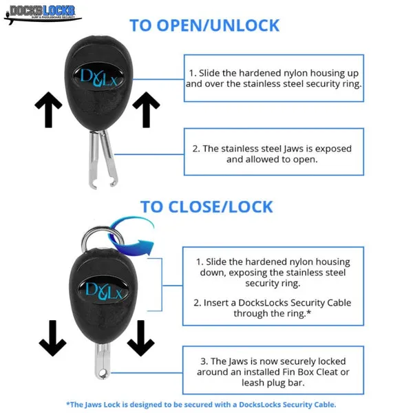 Docks Locks Surf and Paddleboard Security