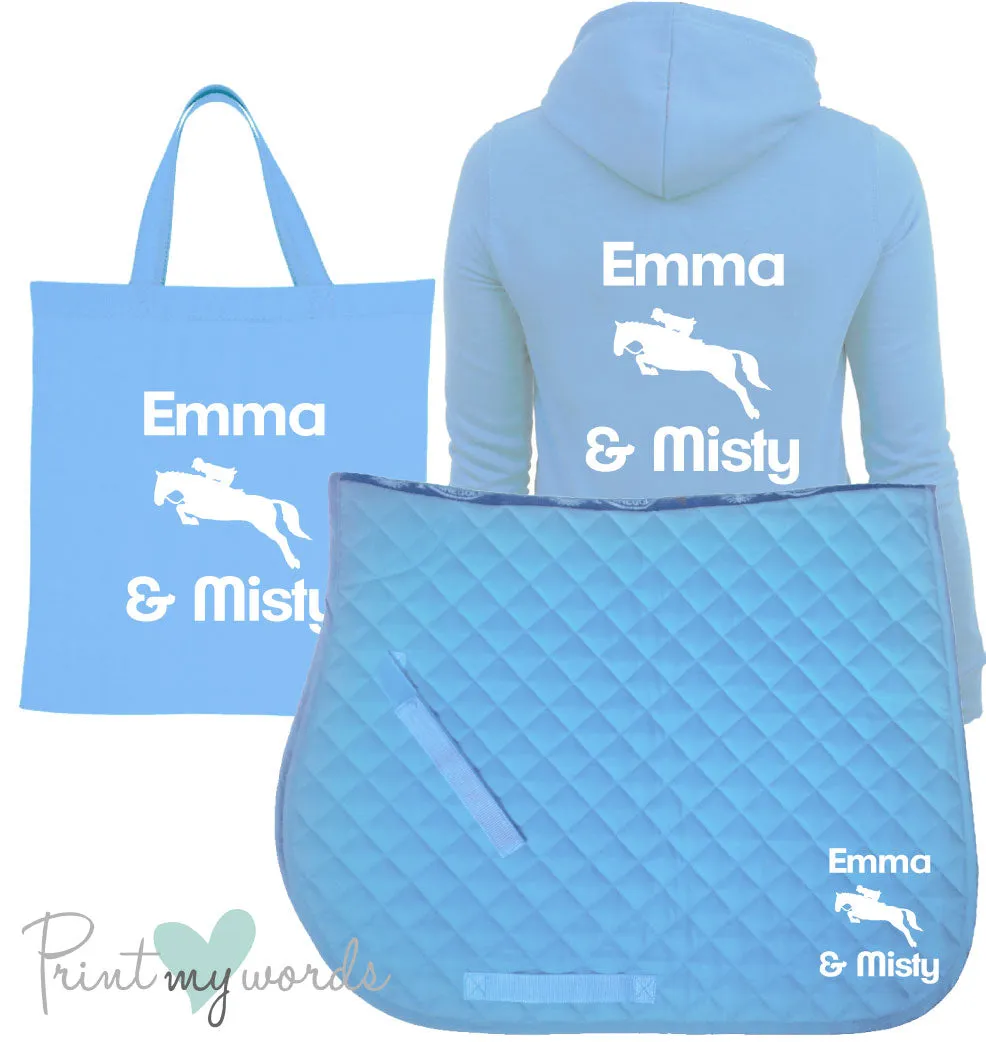 'Dolly' Children's Personalised Matching Equestrian Set - Jumping Design